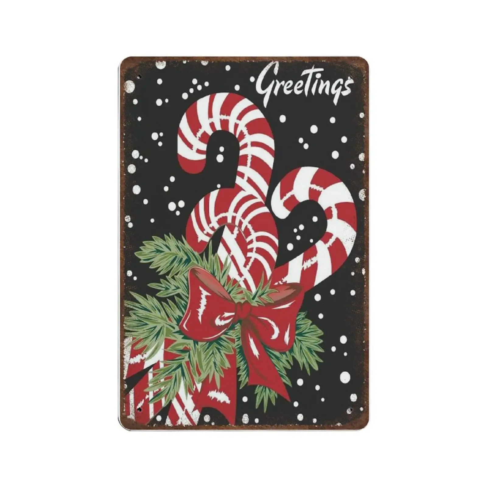 Vintage Thick Metal Tin Sign-Candy Cane Greetings Tin Sign,Home Decor Wall Art,Funny Signs for Home/Kitchen/Garage/Man Cave,Size
Vintage Thick Metal Tin Sign-Candy Cane Greetings Tin Sign,Home Decor Wall Art,Funny Signs for Home/Kitchen/Garage/Man Cave,Size
