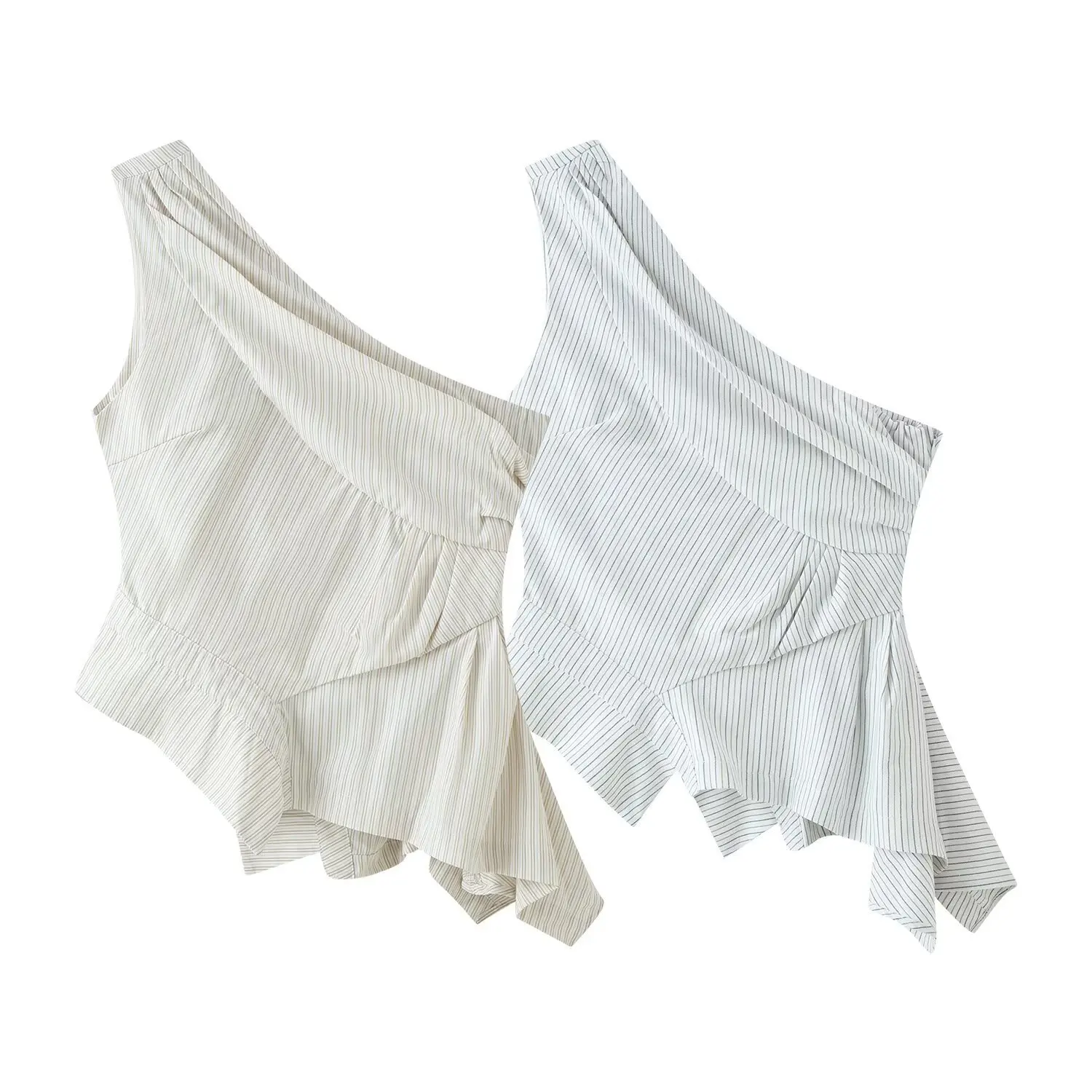 Dave&di Versatile Irregular Striped Sleeveless Off Shoulder Top T-shirt Woman Clothes Female Clothing
Dave&di Versatile Irregular Striped Sleeveless Off Shoulder Top T-shirt Woman Clothes Female Clothing