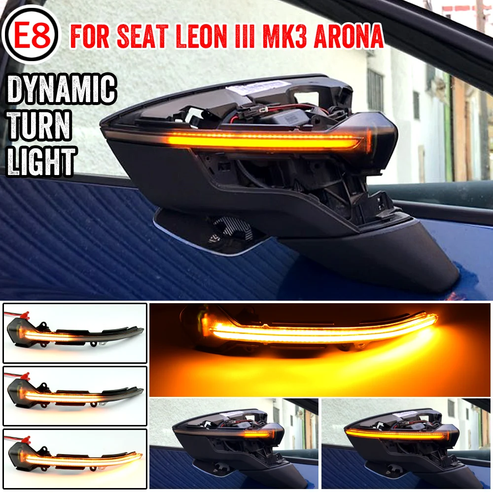2 шт. динамический светодиодный указатель поворота для Seat Ibiza 6F Arona KJ7 Leon MK3 5F, индикатор бокового зеркала 2017 2018 2019
2 шт. динамический светодиодный указатель поворота для Seat Ibiza 6F Arona KJ7 Leon MK3 5F, индикатор бокового зеркала 2017 2018 2019