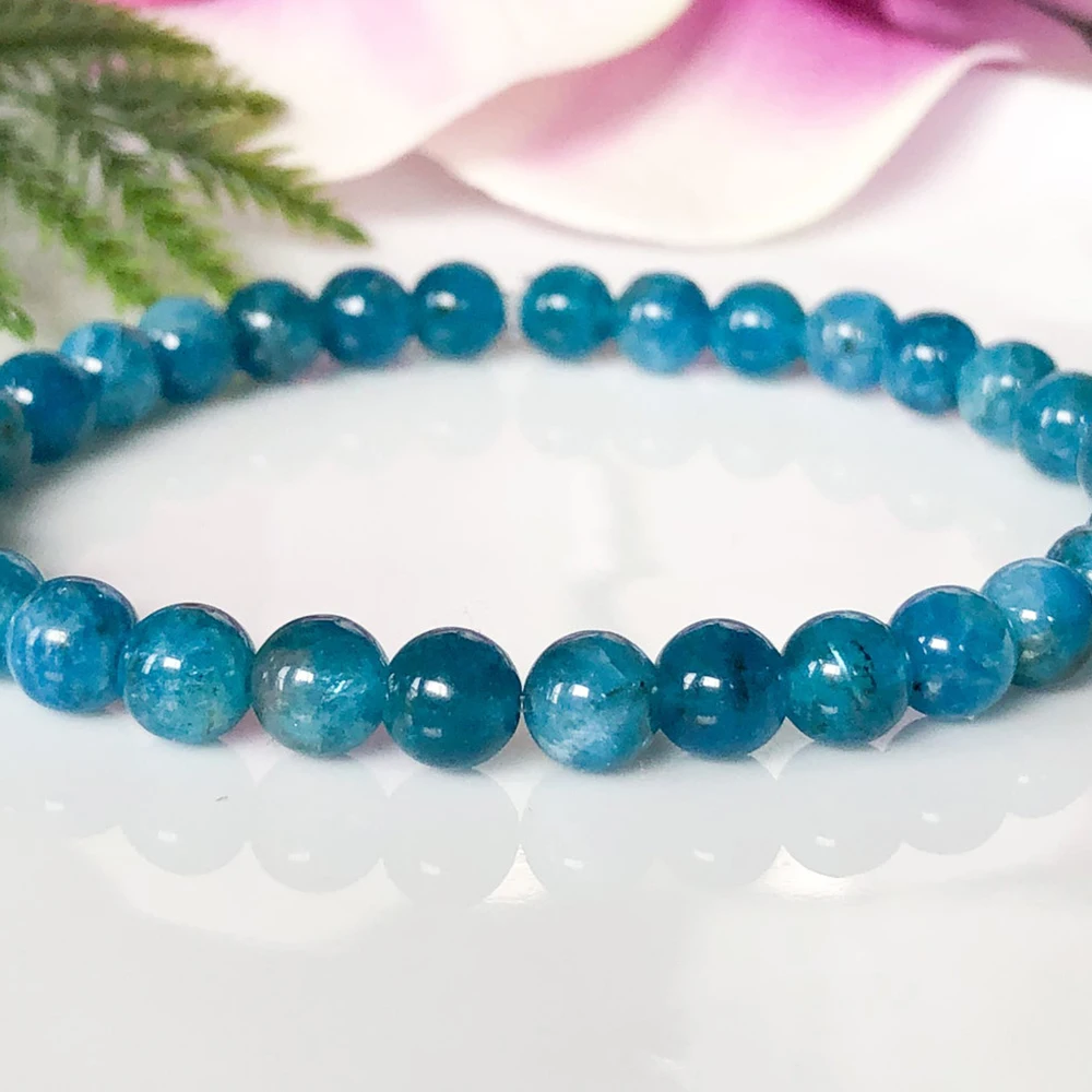 MG1507 6 mm AAA Blue Apatite Bracelet Gemstone Stacking Bracelet Healing Crystals Manifestation Mala Yoga Jewelry for Women
MG1507 6 mm AAA Blue Apatite Bracelet Gemstone Stacking Bracelet Healing Crystals Manifestation Mala Yoga Jewelry for Women