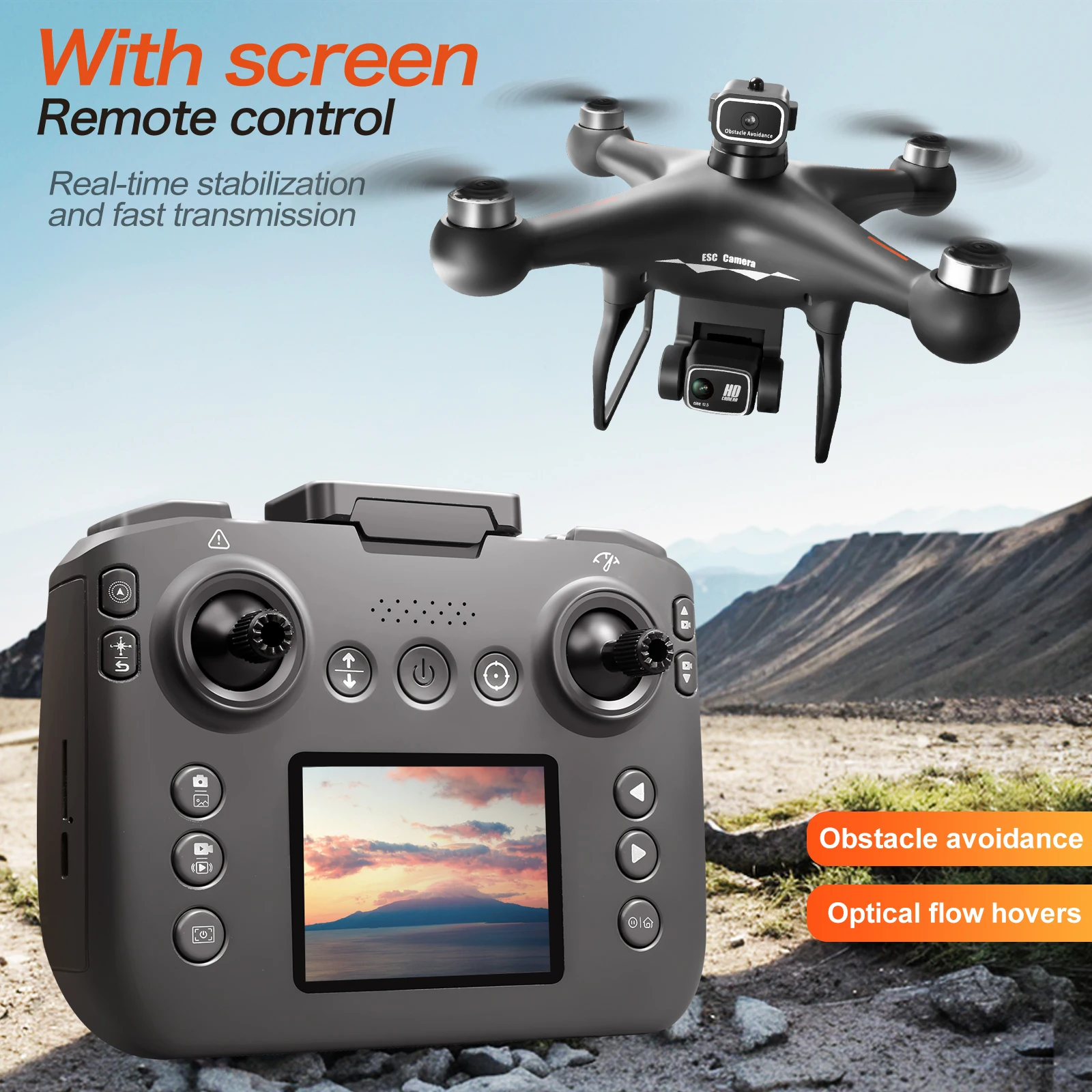 Drone Brushless Motor 2.4 Inch Screen Remote 360° Obstacle Avoidance 4K Electric Dual Camera Optical Flow Hover Real Time Transmission RC Drone
Drone Brushless Motor 2.4 Inch Screen Remote 360° Obstacle Avoidance 4K Electric Dual Camera Optical Flow Hover Real Time Transmission RC Drone