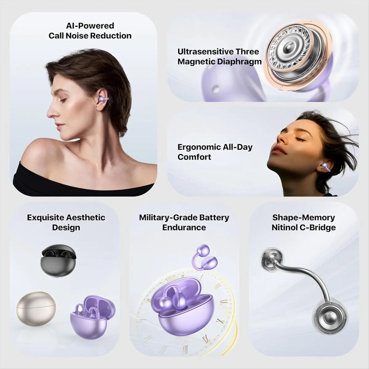 M85K AI-переводчик Наушники-вкладыши Перевод в реальном времени Bluetooth-наушники 144 языка Открытые ушные клипсы для путешествий, бизнеса, A
M85K AI-переводчик Наушники-вкладыши Перевод в реальном времени Bluetooth-наушники 144 языка Открытые ушные клипсы для путешествий, бизнеса, A