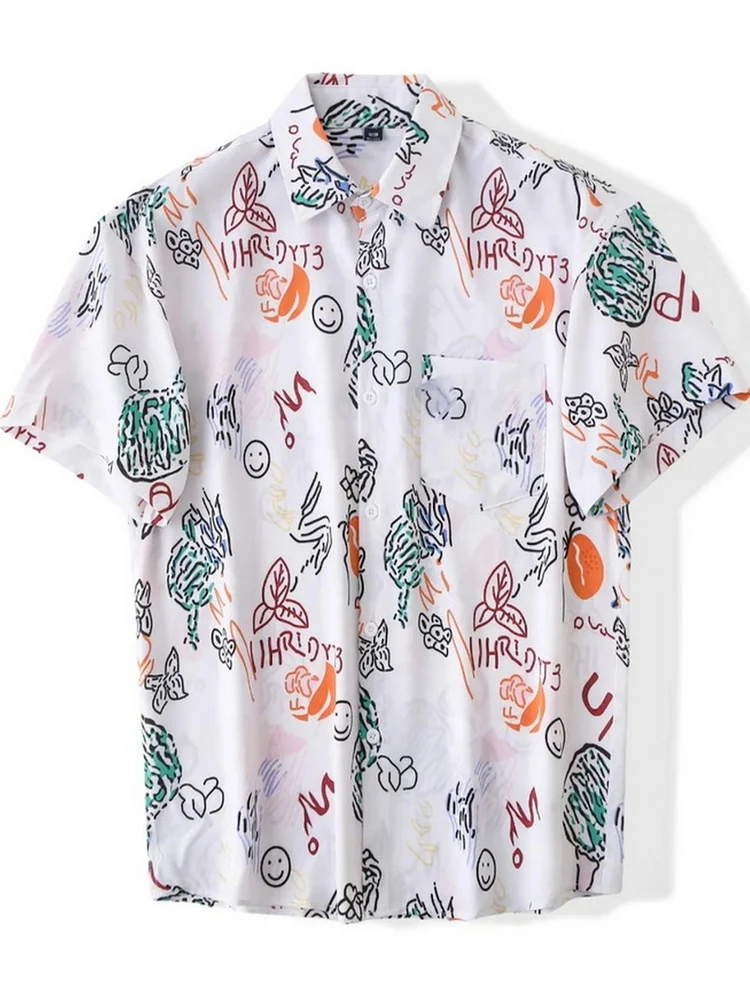 Hawaii Vacation Style! New American Collar Half Sleeve Floral Shirt Lightweight Breathable Loose Short Sleeve Men Summer Shirt
Hawaii Vacation Style! New American Collar Half Sleeve Floral Shirt Lightweight Breathable Loose Short Sleeve Men Summer Shirt