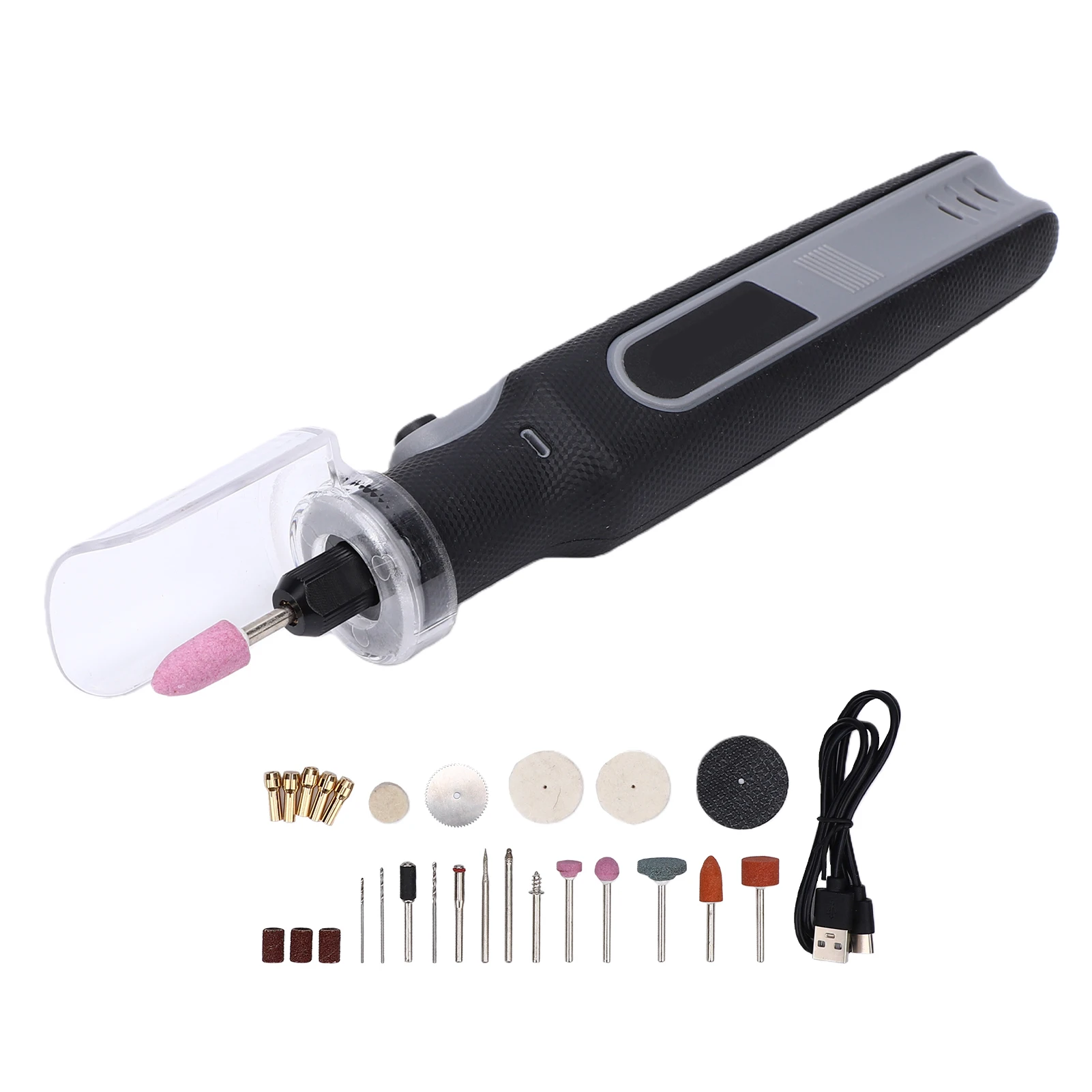 Mini Cordless Engraving Tool, 8-Speed Digital Display Electric Tool Kit with 27 Accessories, 4.2V Power Tool Set for Sanding
Mini Cordless Engraving Tool, 8-Speed Digital Display Electric Tool Kit with 27 Accessories, 4.2V Power Tool Set for Sanding