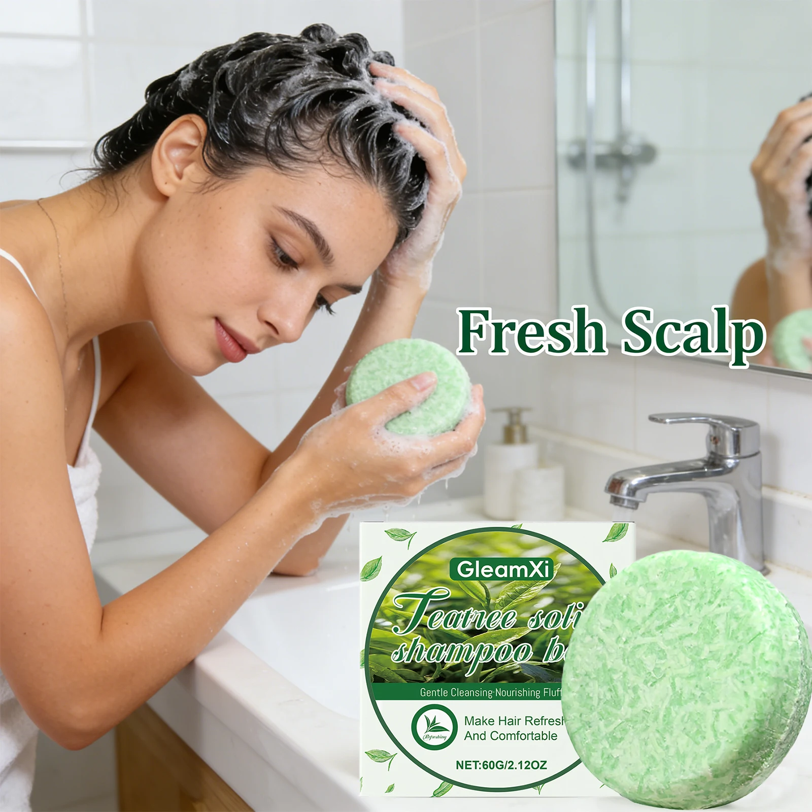 Solid Hair Soap Deep Cleaning Anti Dandruff Oil Control Soothing Follicles Fluffy Hair Strengthen Nourish Scalp Handmade Shampoo
Solid Hair Soap Deep Cleaning Anti Dandruff Oil Control Soothing Follicles Fluffy Hair Strengthen Nourish Scalp Handmade Shampoo