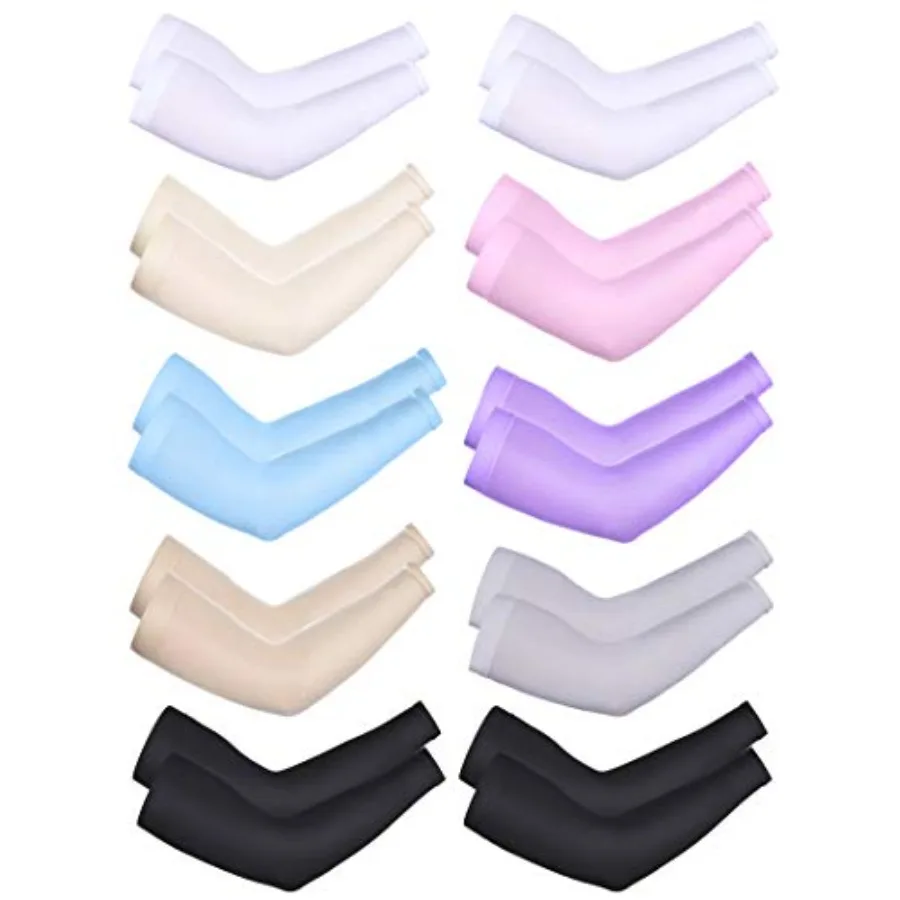Boao 10 Pairs UV Arm Sleeve for Men Women Cooling Tattoo Cover up Compression Sun Protection Sleeves for Outdoor Activities
Boao 10 Pairs UV Arm Sleeve for Men Women Cooling Tattoo Cover up Compression Sun Protection Sleeves for Outdoor Activities