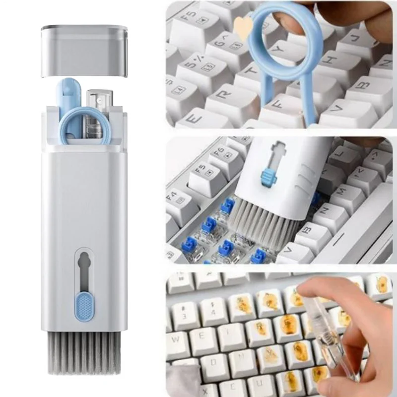 Multi-in-1 Computer Keyboard Cleaner Brush Kit Earphone Cleaning Pen For Headset Keyboard Cleaning Tools Handheld Dust Brush
Multi-in-1 Computer Keyboard Cleaner Brush Kit Earphone Cleaning Pen For Headset Keyboard Cleaning Tools Handheld Dust Brush