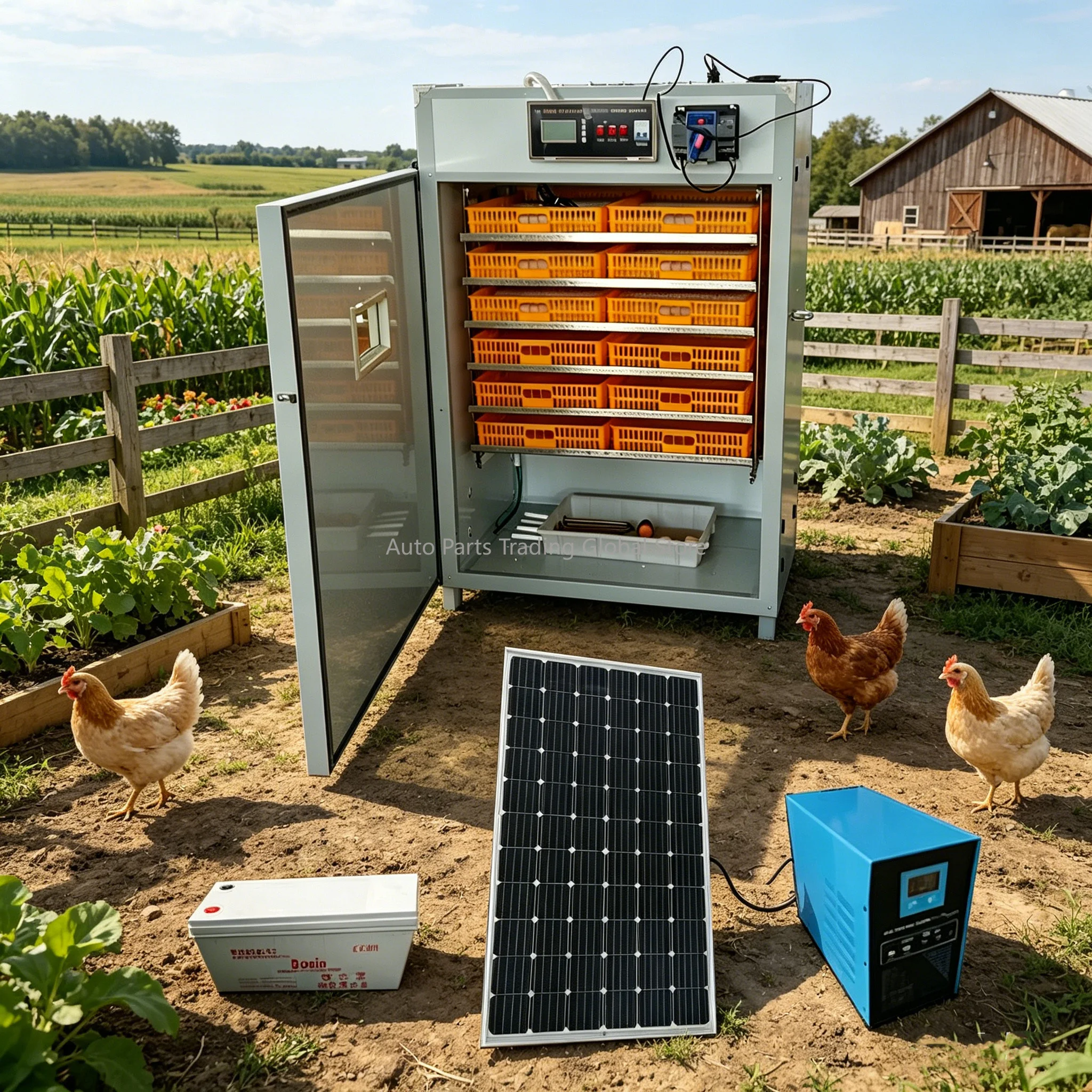 Solar Power Automatic Small Capacity 1000 Chicken Egg Incubator HJ-SI7
Solar Power Automatic Small Capacity 1000 Chicken Egg Incubator HJ-SI7