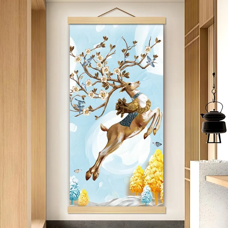 Elk Reindeer Deer Edge Nordic Style Scroll Hanging Painting Study Living Room Entrance Scroll Decoration Painting
Elk Reindeer Deer Edge Nordic Style Scroll Hanging Painting Study Living Room Entrance Scroll Decoration Painting