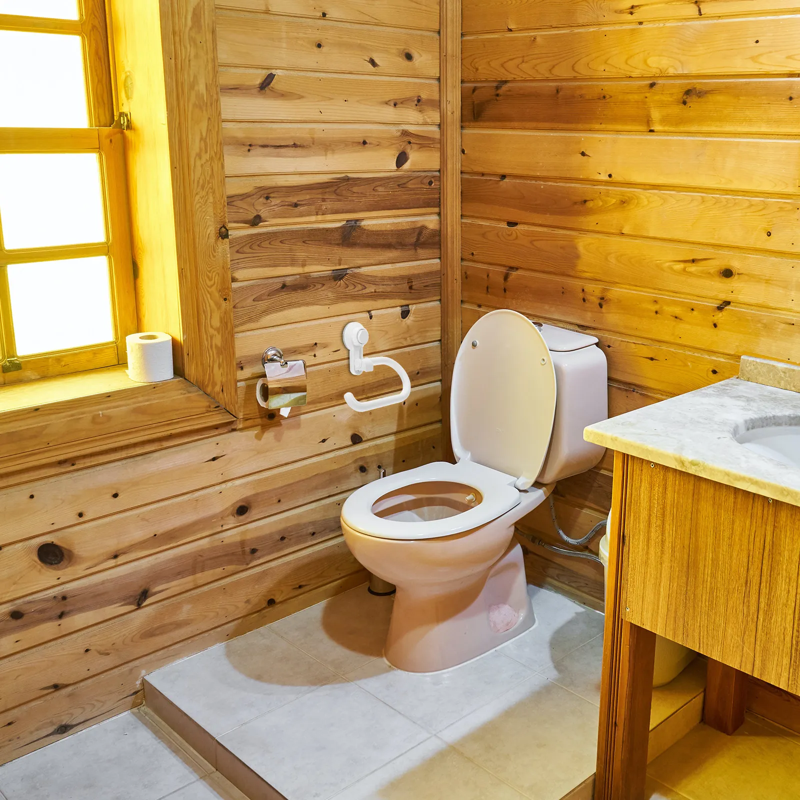 Suction Cup Bathroom Tissue Holder - Flexible Rotating Toilet Roll Dispenser for Humid Spaces No Drill Installation on Ceramic
Suction Cup Bathroom Tissue Holder - Flexible Rotating Toilet Roll Dispenser for Humid Spaces No Drill Installation on Ceramic