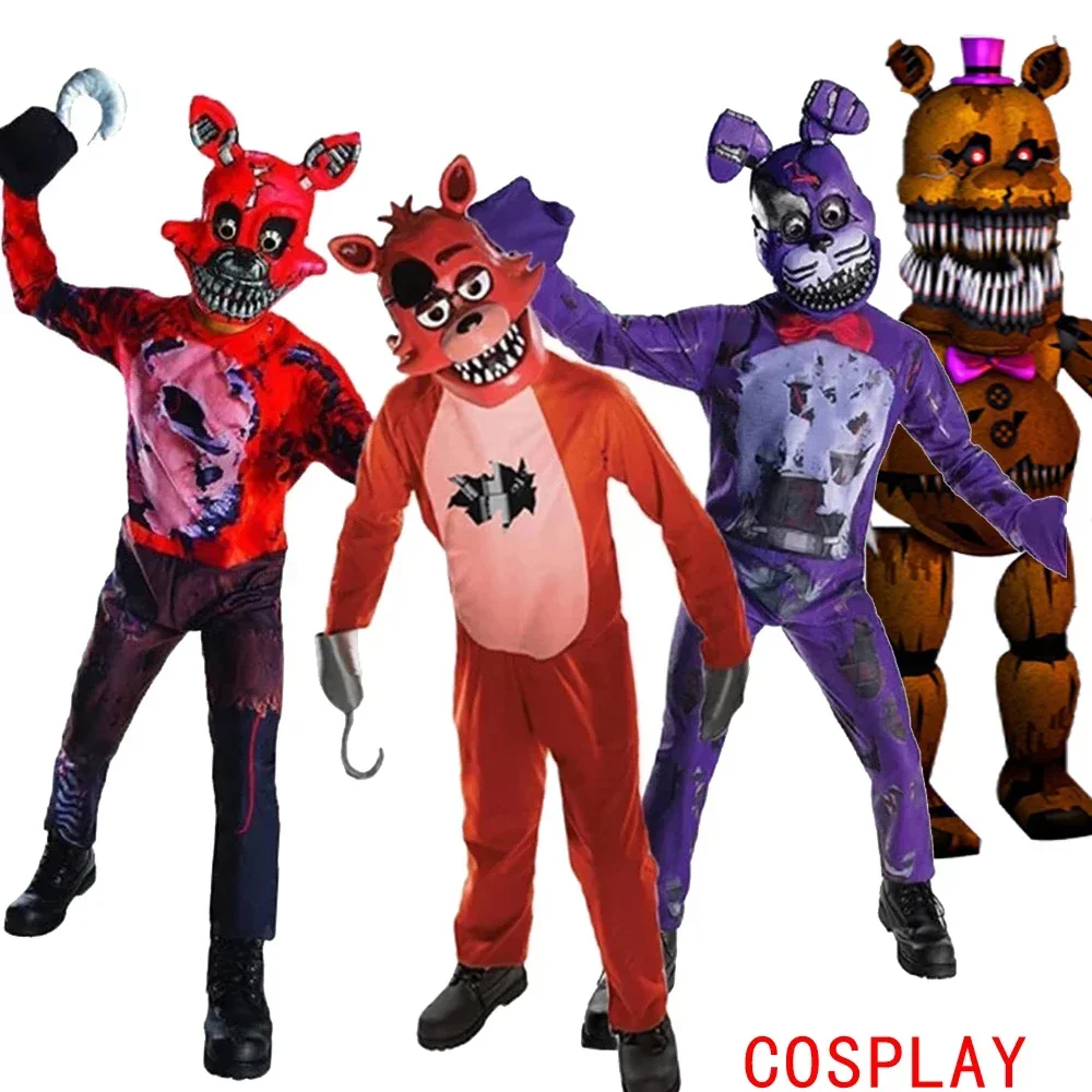 Детский костюм Фредди для косплея Fnaf, комбинезон супергероя для мальчиков и девочек, веселый костюм на Хэллоуин с маской и перчатками, 2024
Детский костюм Фредди для косплея Fnaf, комбинезон супергероя для мальчиков и девочек, веселый костюм на Хэллоуин с маской и перчатками, 2024