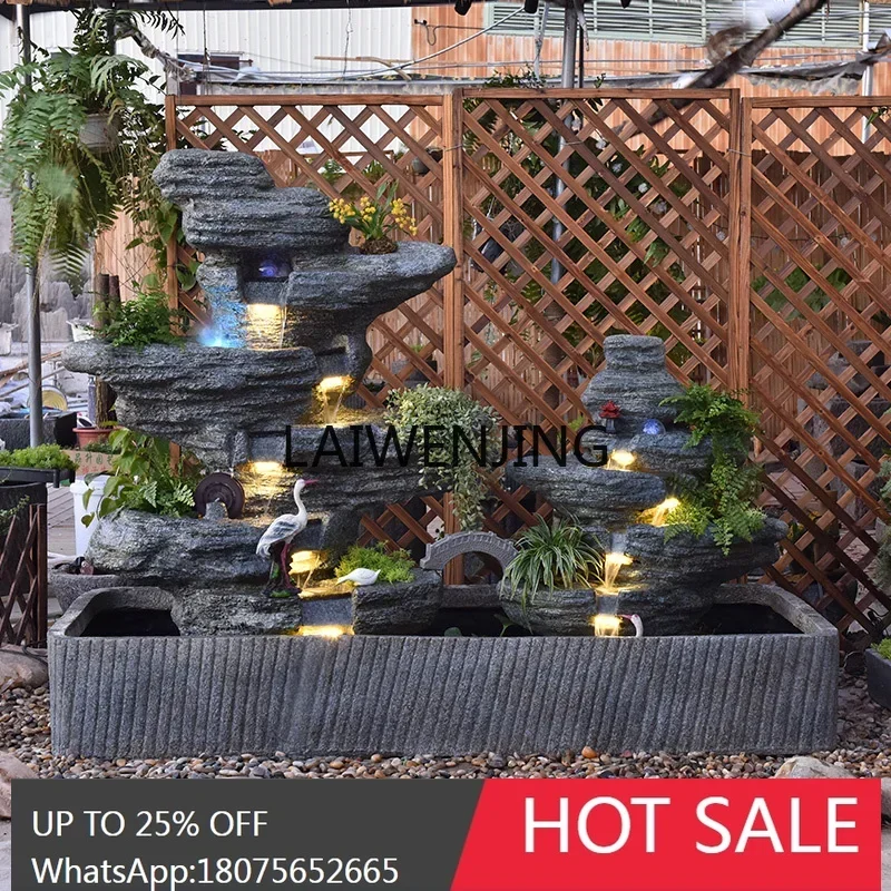 SGF outdoor large rockery fountain balcony garden courtyard fish pond landscaping decoration
SGF outdoor large rockery fountain balcony garden courtyard fish pond landscaping decoration