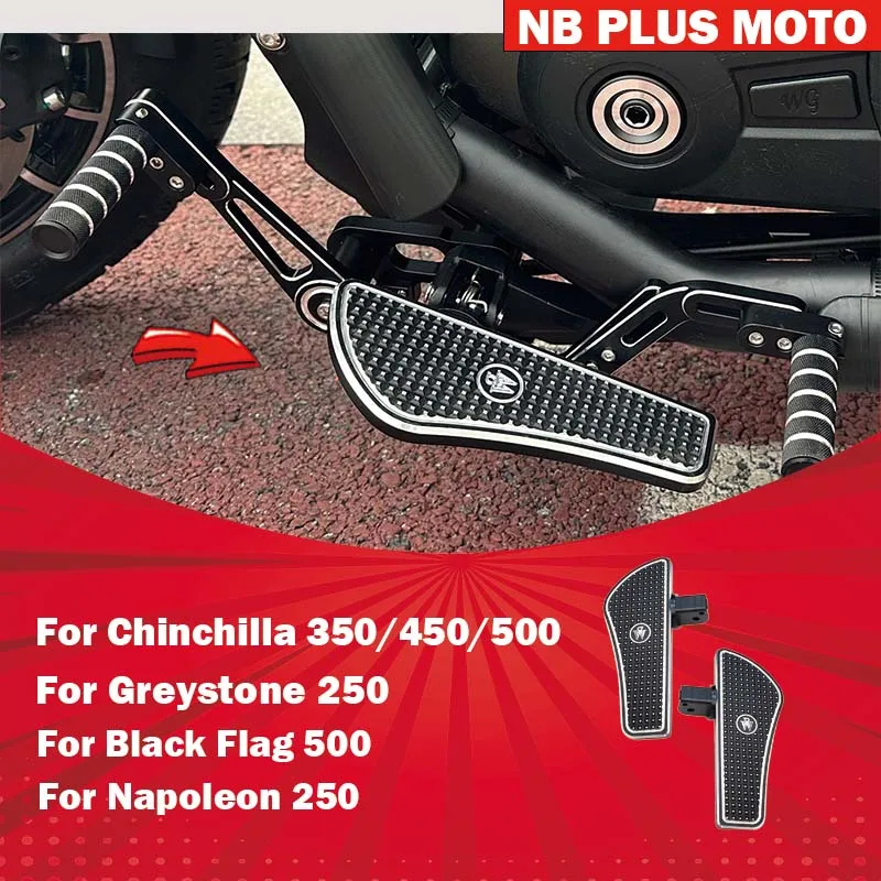 【Premium】For Chinchilla 350/450/500, Greystone 250, Napoleon 250, Black Flag 500 modified with enlarged and widened footrests
【Premium】For Chinchilla 350/450/500, Greystone 250, Napoleon 250, Black Flag 500 modified with enlarged and widened footrests