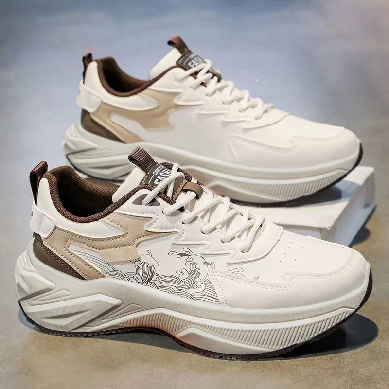 Men's Sports Shoes Spring 2026 Leather Surface Thick Sole Height Increasing Casual Outdoor Board Shoes
Men's Sports Shoes Spring 2026 Leather Surface Thick Sole Height Increasing Casual Outdoor Board Shoes