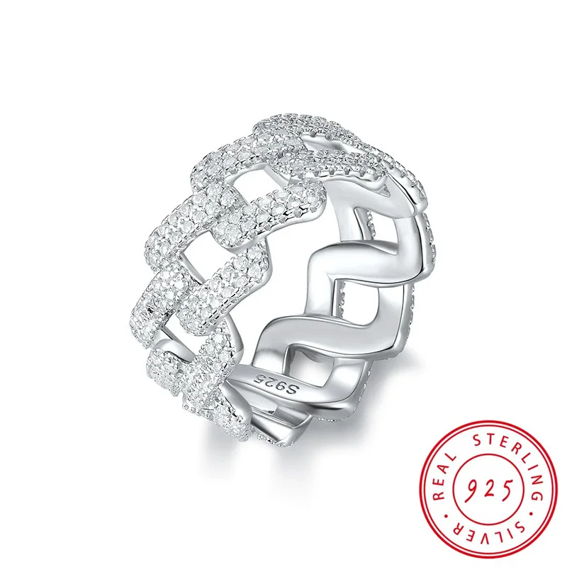 1pc S925 Sterling Silver with 5.4CT Moissanite American Street Hip Hop Cuban Ring, Unisex, Gemstone Jewelry | Gifts for Mother
1pc S925 Sterling Silver with 5.4CT Moissanite American Street Hip Hop Cuban Ring, Unisex, Gemstone Jewelry | Gifts for Mother