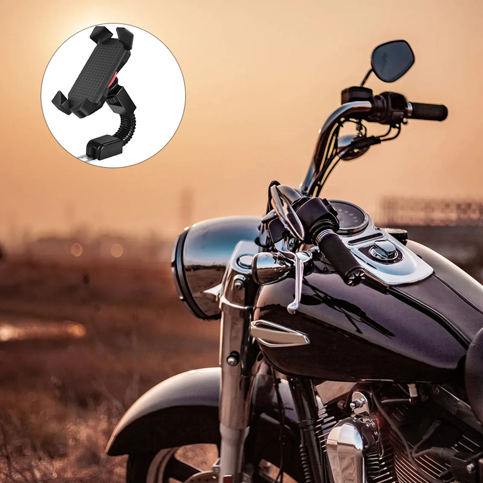360 Degree Rotating Motorcycle Rearview Mirror Phone Holder for Smartphones 3.5-5 Inch Wide with Telescopic Hook Non-Slip Pads
360 Degree Rotating Motorcycle Rearview Mirror Phone Holder for Smartphones 3.5-5 Inch Wide with Telescopic Hook Non-Slip Pads