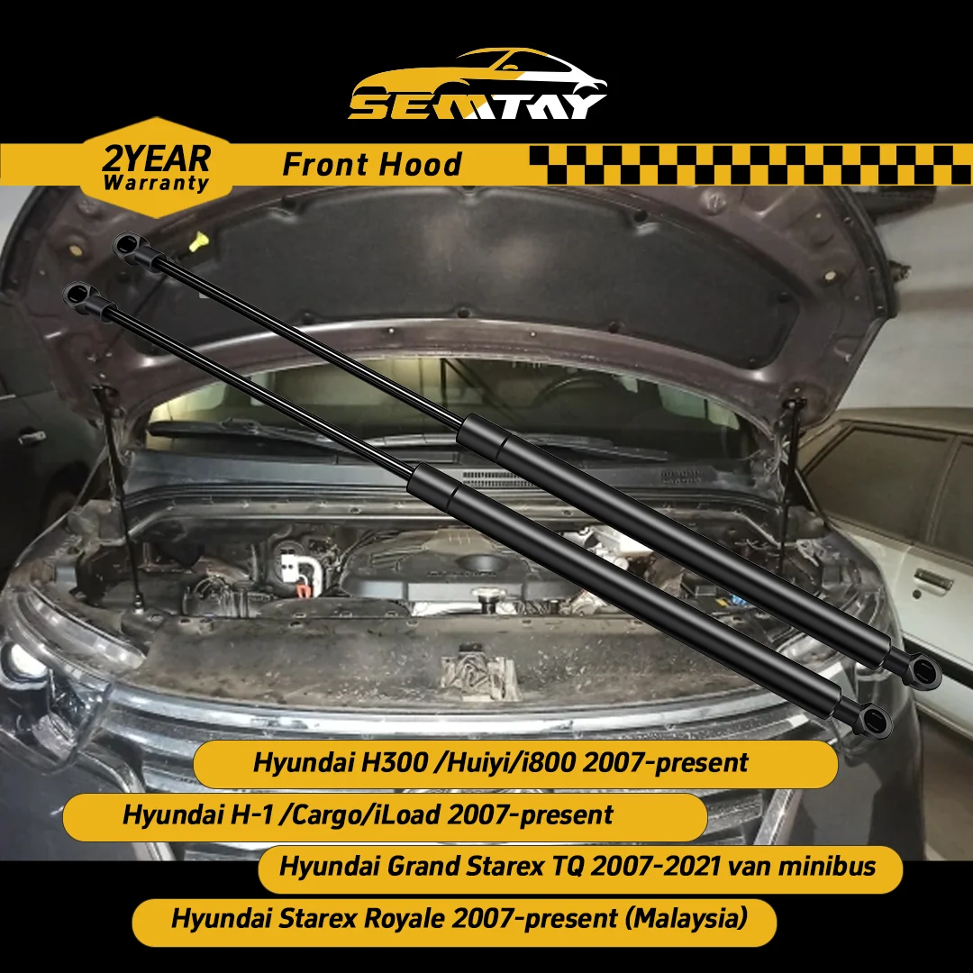SEMTAY Hood Struts Compatible with-2021 van minibus Starex TQ/H-1 Cargo/iLoad 2007-present Bonnet Lift Support Shocks Damper
SEMTAY Hood Struts Compatible with-2021 van minibus Starex TQ/H-1 Cargo/iLoad 2007-present Bonnet Lift Support Shocks Damper