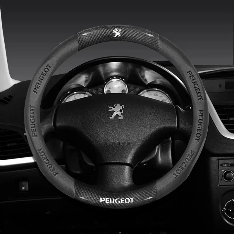 Car Steering Wheel Cover For Peugeot 106 107 108 206 207 208 301 307 308 406 407 408 508 607 2008 3008 4008 5008 GT RCZ Rifter 
Car Steering Wheel Cover For Peugeot 106 107 108 206 207 208 301 307 308 406 407 408 508 607 2008 3008 4008 5008 GT RCZ Rifter