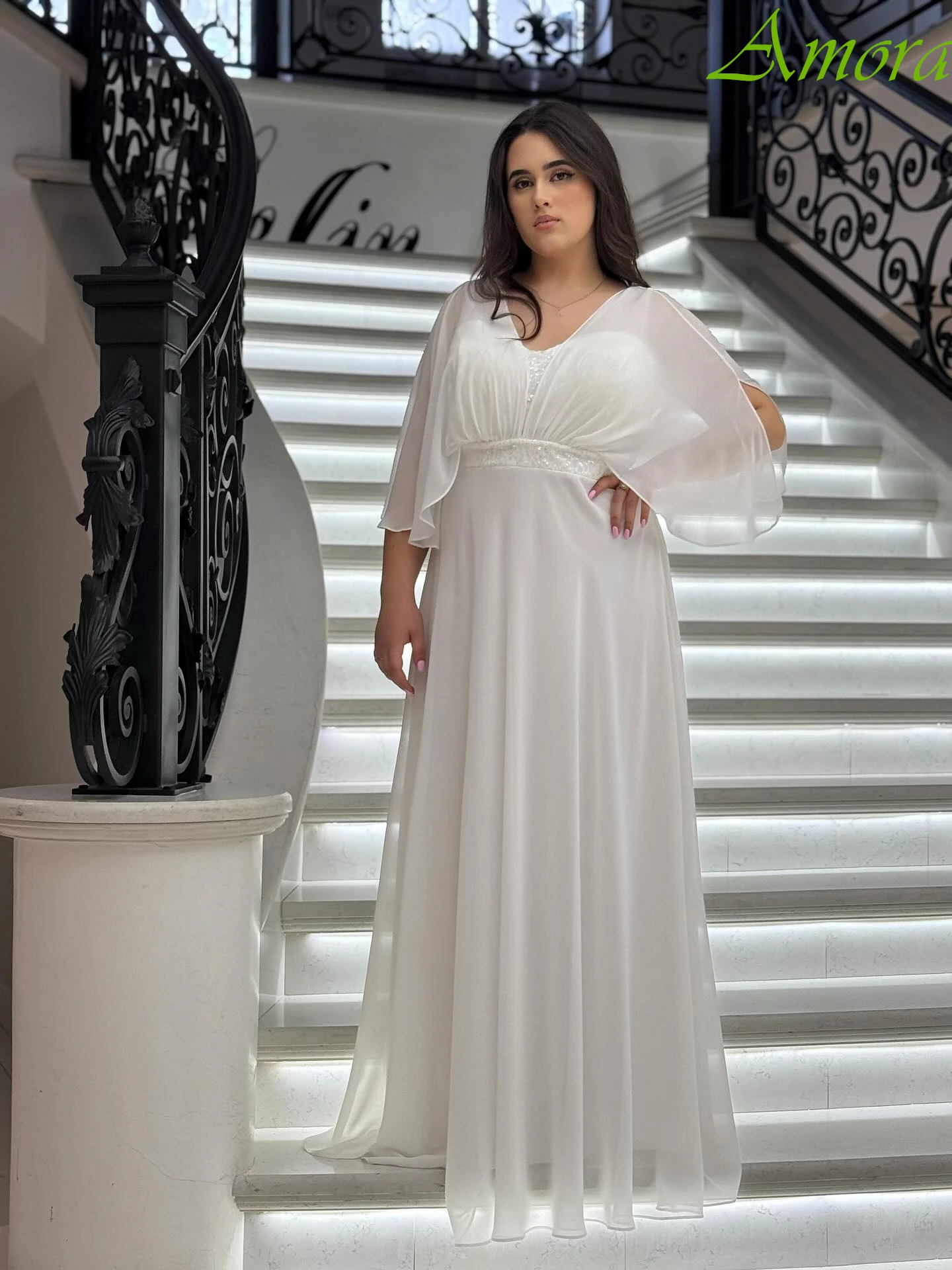 Customized A-Line V-Neck Elegant Fashion Evening Dress Delicate Temperament Party Gowns High Quality Bespoke Occasion Gowns
Customized A-Line V-Neck Elegant Fashion Evening Dress Delicate Temperament Party Gowns High Quality Bespoke Occasion Gowns