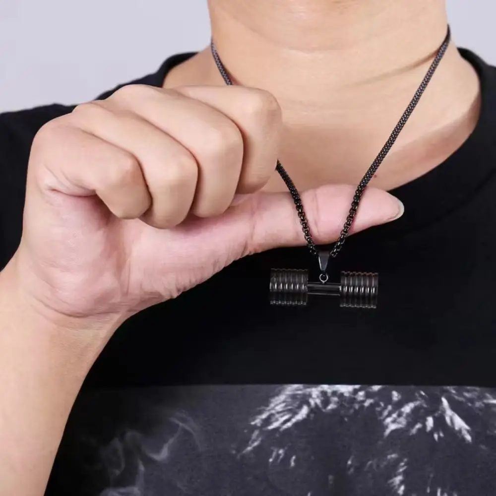 Strength Training Dumbbell Necklace Bead Chain Alloy Fitness Series Pendants Retro Creative Dumbbell Sports Necklace Bodybuilder
Strength Training Dumbbell Necklace Bead Chain Alloy Fitness Series Pendants Retro Creative Dumbbell Sports Necklace Bodybuilder