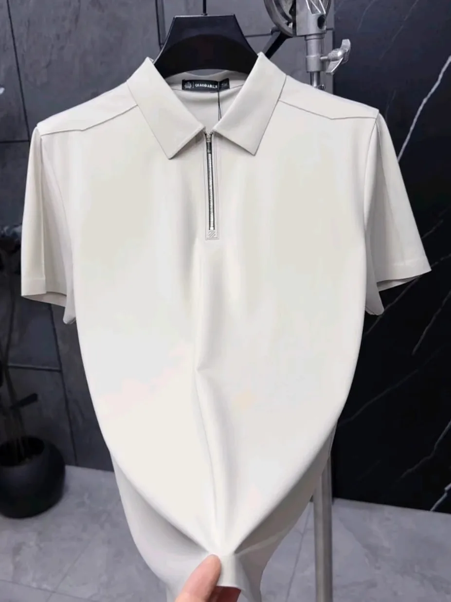 Summer New Men's Fashion High Quality Short Sleeve Turn-down Collar Casual Cool Business Style Urban Look Antibacterial T-shirt
Summer New Men's Fashion High Quality Short Sleeve Turn-down Collar Casual Cool Business Style Urban Look Antibacterial T-shirt