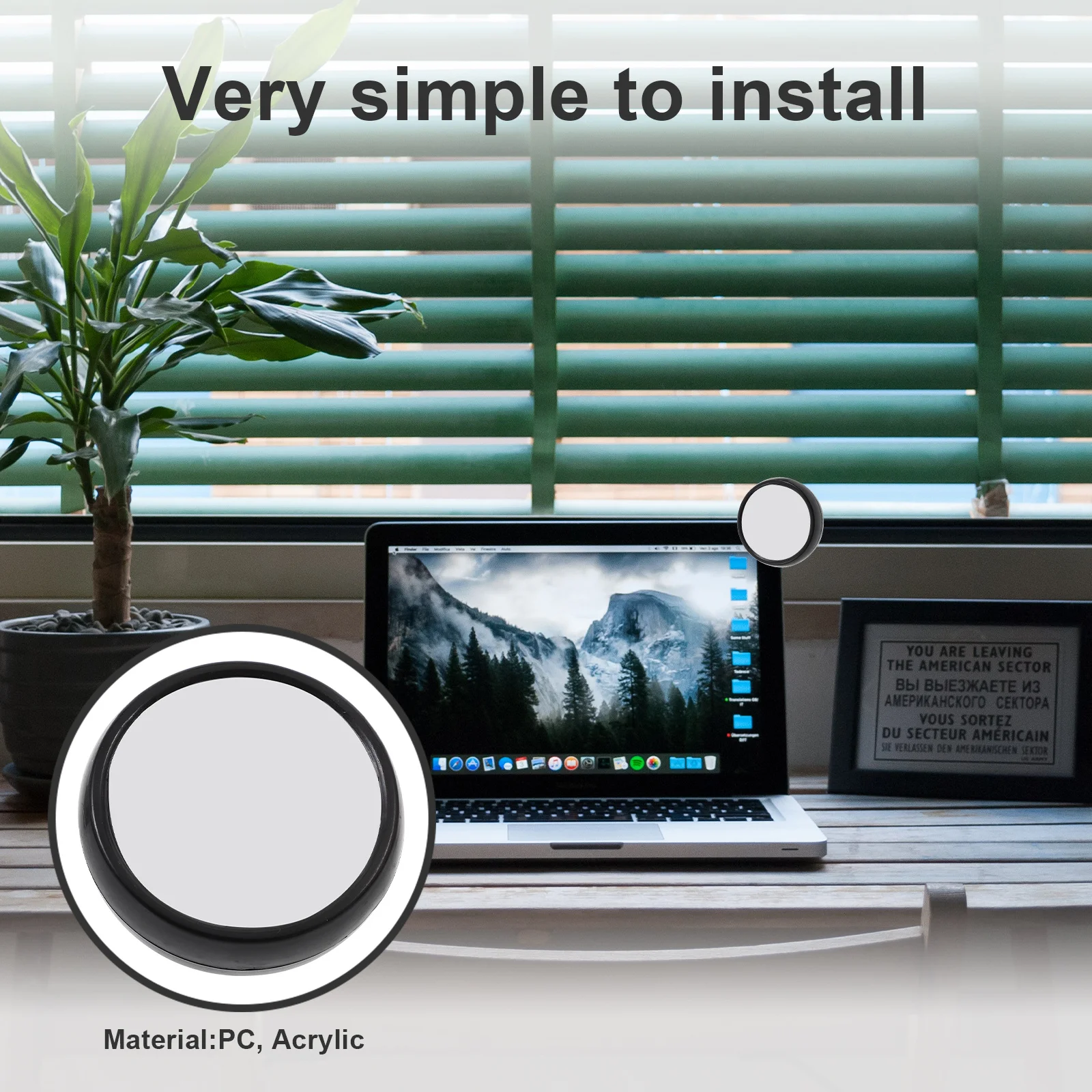 2Pcs Computer Rear View Magnifying Mirror Office Desk Clip on Monitor Visual Field Safety Mirror Clip on Magnifying Mirrors
2Pcs Computer Rear View Magnifying Mirror Office Desk Clip on Monitor Visual Field Safety Mirror Clip on Magnifying Mirrors