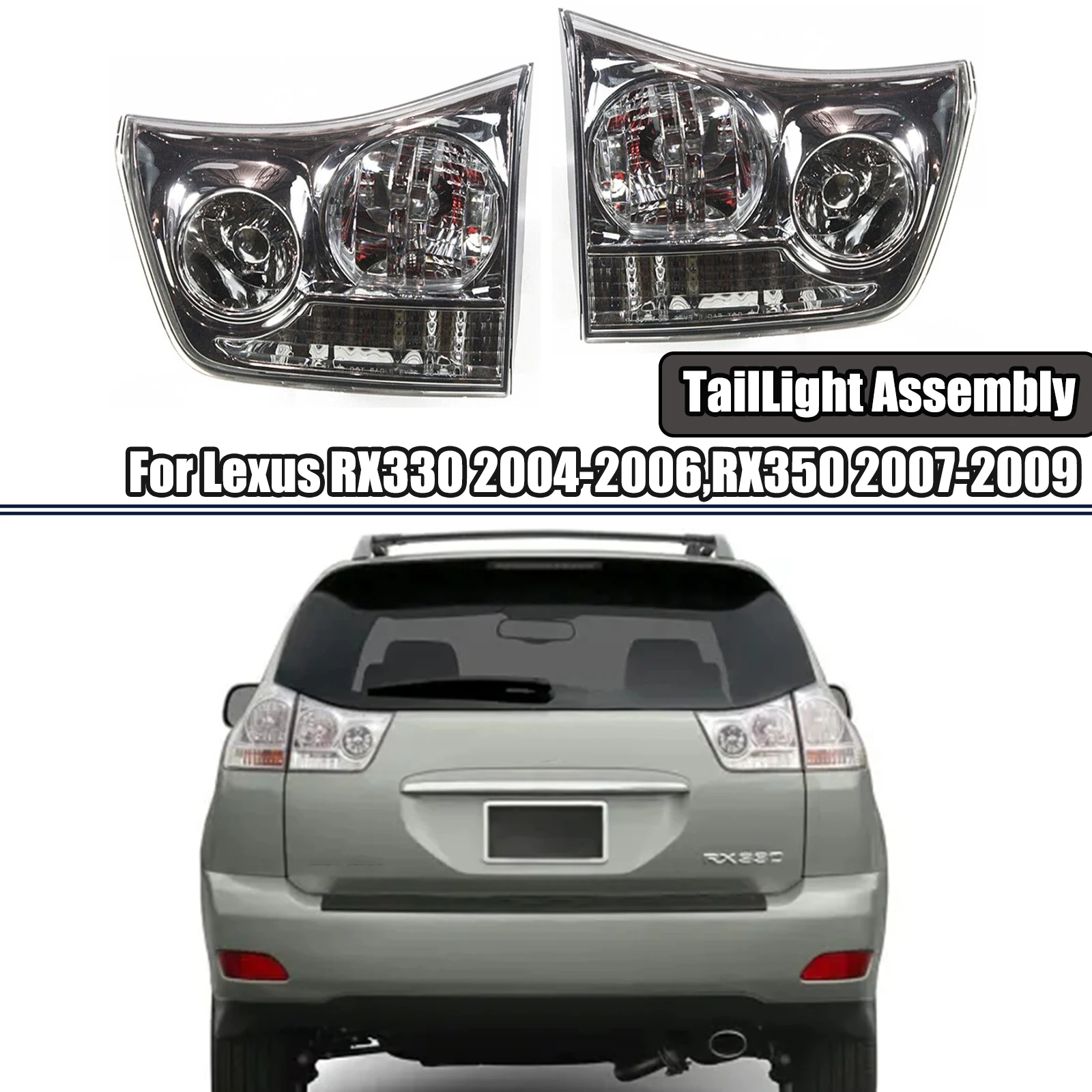 For Lexus RX330 2004-2006 / RX350 2007-2009 Car Inner Taillight No Bulbs Rear Lamp Tail Turn Signal Indicator Brake Stop light
For Lexus RX330 2004-2006 / RX350 2007-2009 Car Inner Taillight No Bulbs Rear Lamp Tail Turn Signal Indicator Brake Stop light