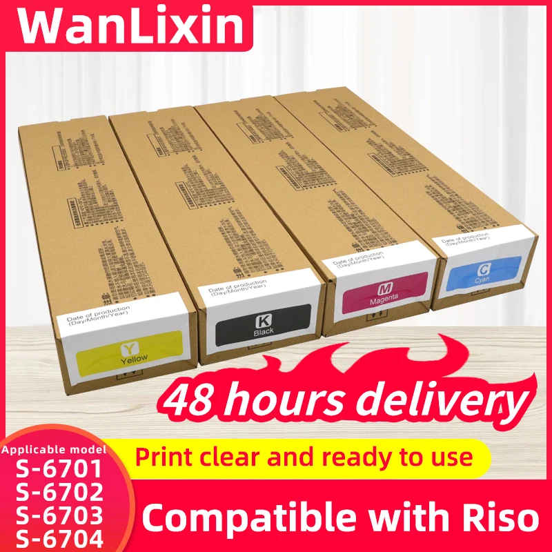 S-6701 S-6702 S-6703 S-6704 G/E 1000 мл картридж с чипом, совместимый с принтером Riso Comcolor 3150 7150 9150 3110 7110 
S-6701 S-6702 S-6703 S-6704 G/E 1000 мл картридж с чипом, совместимый с принтером Riso Comcolor 3150 7150 9150 3110 7110