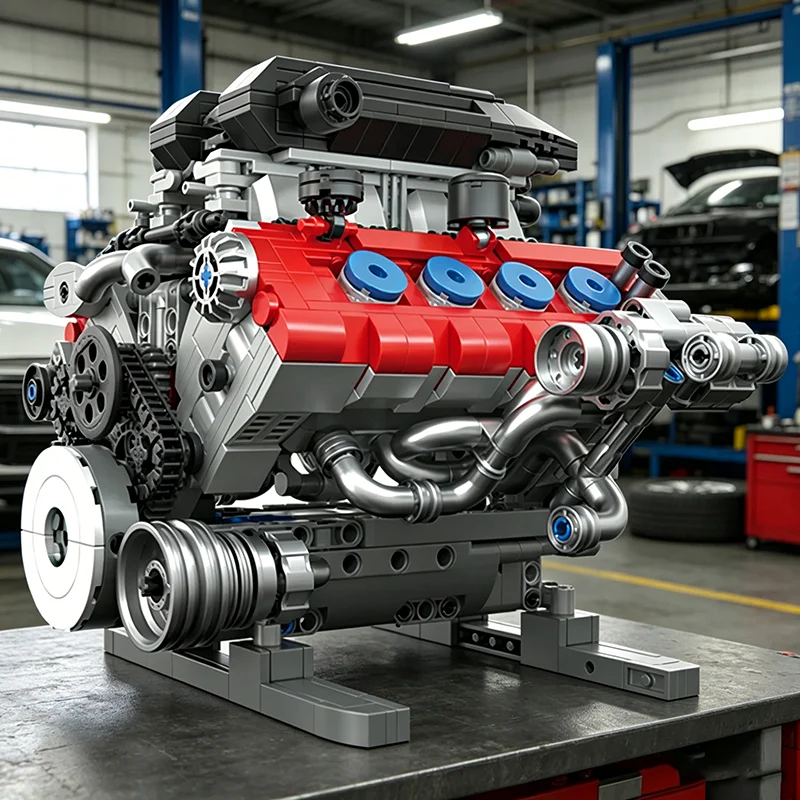 1189PCS V8 Engine Building Blocks With Motor Set Sport Car Engine Technology Bricks Model Desktop Ornament Creative Holiday Gift
1189PCS V8 Engine Building Blocks With Motor Set Sport Car Engine Technology Bricks Model Desktop Ornament Creative Holiday Gift