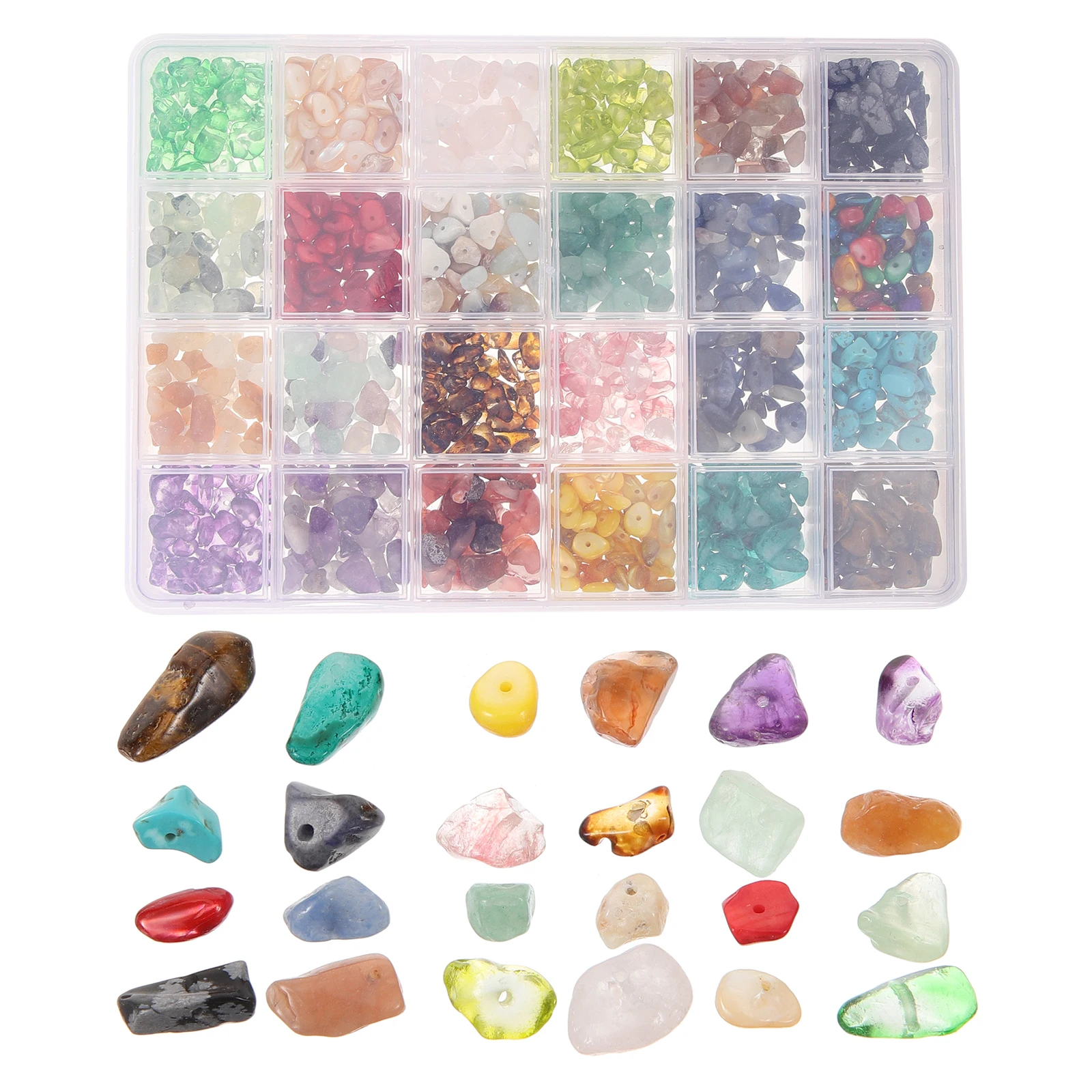 24 Natural Stone Beads for Crafts Jewelry Making DIY Bracelets Necklace Hole Loose Spacer Beads for Bracelet Making Lightweight
24 Natural Stone Beads for Crafts Jewelry Making DIY Bracelets Necklace Hole Loose Spacer Beads for Bracelet Making Lightweight