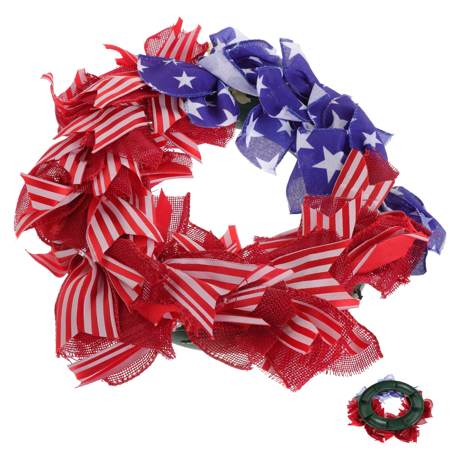 Independence Day Patriotic American Independence Day Wreath Cloth Decorative Front Door Hanging Home Party
Independence Day Patriotic American Independence Day Wreath Cloth Decorative Front Door Hanging Home Party