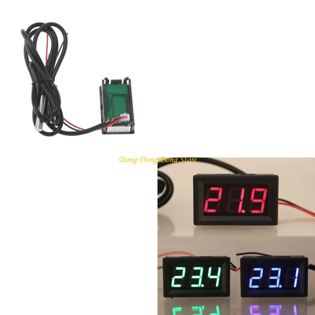 Professional Waterproof Temperature Probe Digital Thermometer LED Display Accuracy 0.5℃ -55℃ to 125℃
Professional Waterproof Temperature Probe Digital Thermometer LED Display Accuracy 0.5℃ -55℃ to 125℃