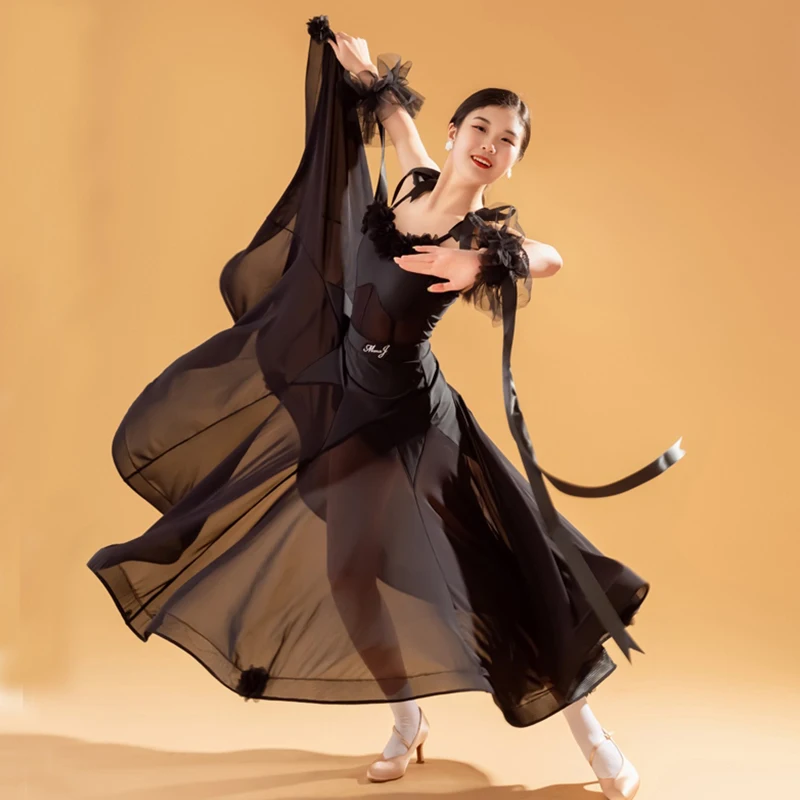 Waltz Modern Dance Clothes Girl Ballroom Standard Dance Performance Costume Black Ballroom Dancewear Children Latin Outfit 2660
Waltz Modern Dance Clothes Girl Ballroom Standard Dance Performance Costume Black Ballroom Dancewear Children Latin Outfit 2660