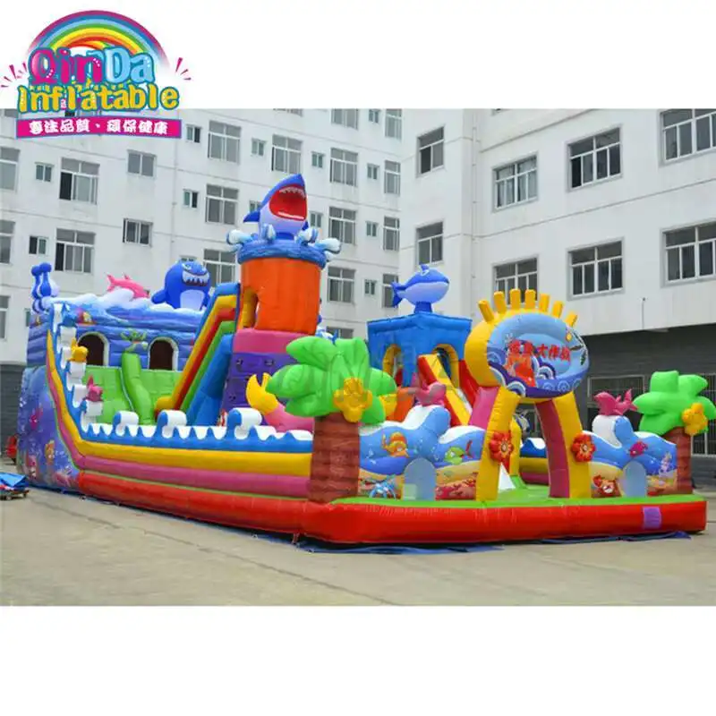 Shark Shape Inflatable Amusement Playground Fun City High Slide Bouncing Castles
Shark Shape Inflatable Amusement Playground Fun City High Slide Bouncing Castles