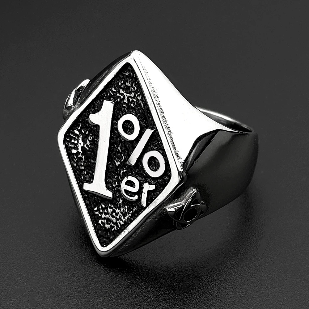 316L Punk 1%er Outlaw Biker Ring for Women Men Stainless Steel Silver Color Celtic Knot Lucky Number Finger Ring Amulet Jewelry
316L Punk 1%er Outlaw Biker Ring for Women Men Stainless Steel Silver Color Celtic Knot Lucky Number Finger Ring Amulet Jewelry