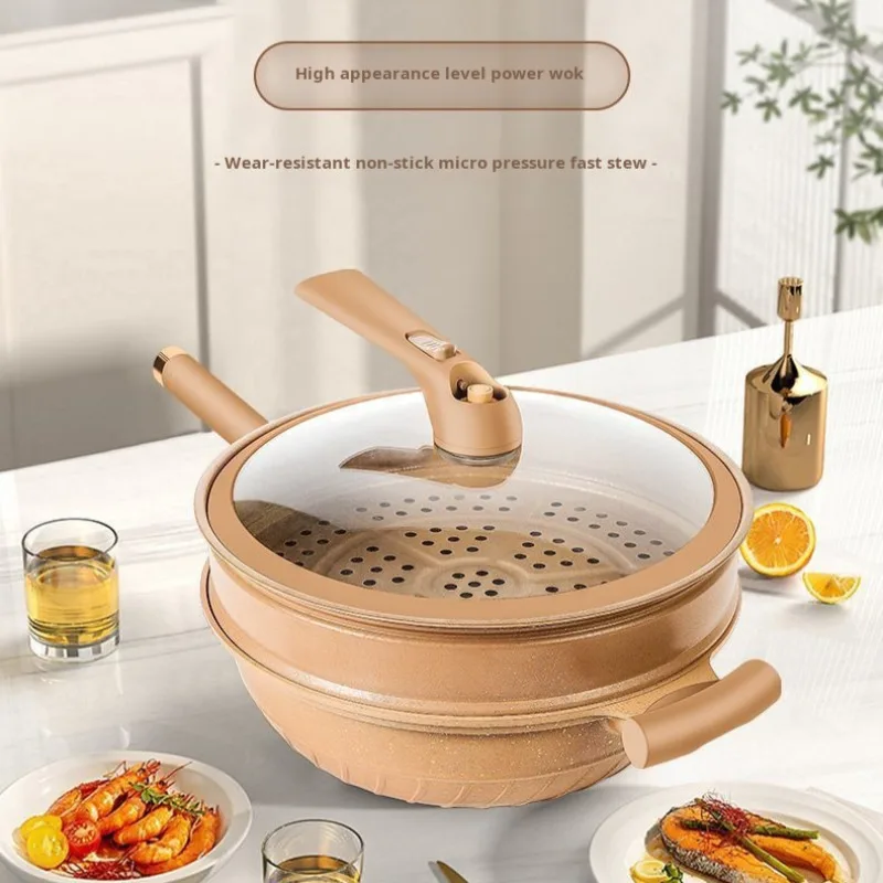 Household Frying Pan Sartenes De Woks Multifunctional Non-stick Induction Basket Clay Wok Micro-pressure Wok kitchen Tools
Household Frying Pan Sartenes De Woks Multifunctional Non-stick Induction Basket Clay Wok Micro-pressure Wok kitchen Tools