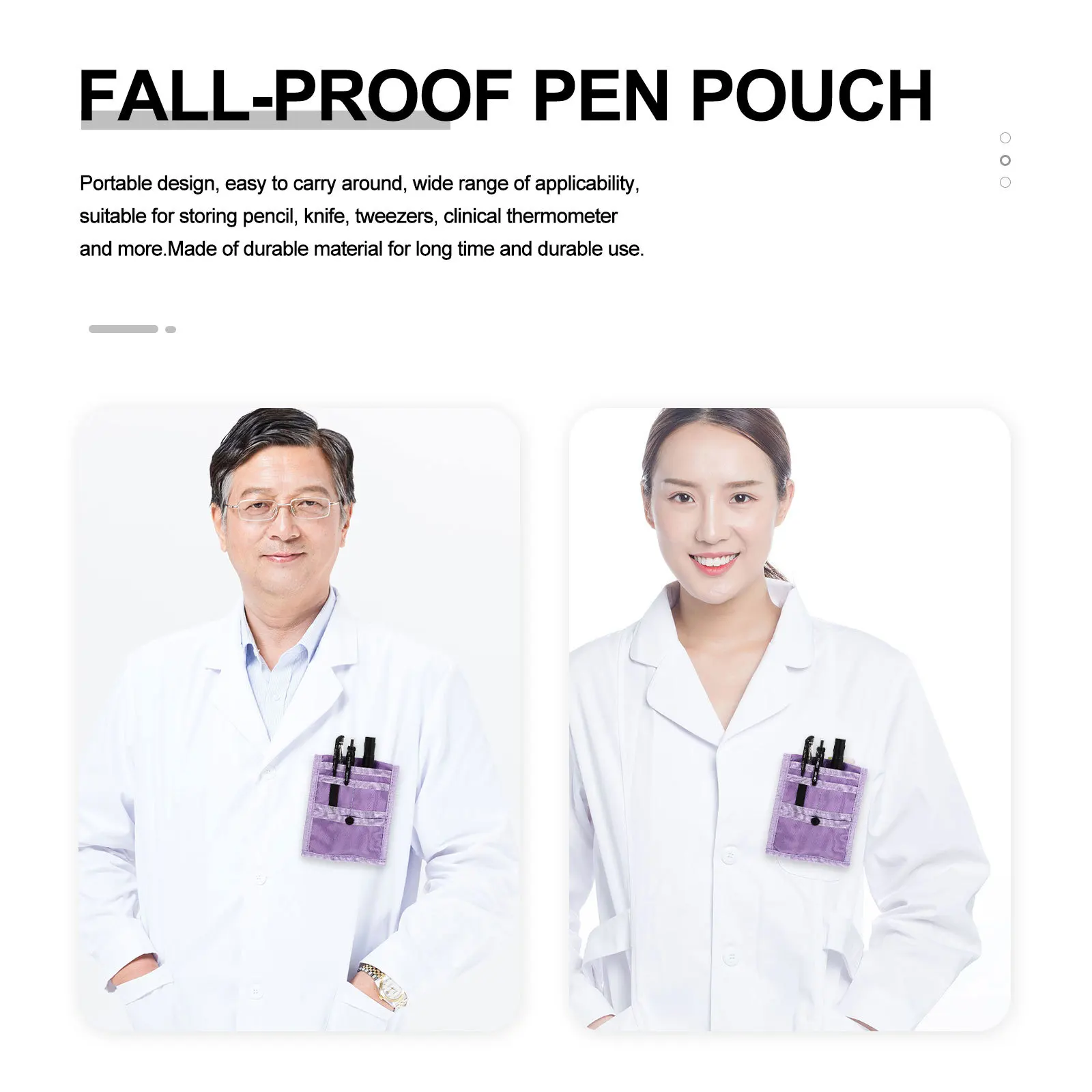 1pc Storage Bag For Doctor Nurse Chest Pocket Organizer Pen Pouch Stationery Holder Inserted Pen Pocket Daily Use
1pc Storage Bag For Doctor Nurse Chest Pocket Organizer Pen Pouch Stationery Holder Inserted Pen Pocket Daily Use