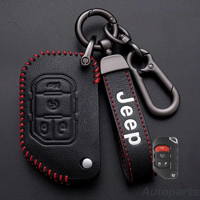 Leather Car Remote Key Case Cover Shell For Jeep Gladiator JT Sahara JLU Wrangler JL Rubicon 2018 2019 Key Protector Accessories
Leather Car Remote Key Case Cover Shell For Jeep Gladiator JT Sahara JLU Wrangler JL Rubicon 2018 2019 Key Protector Accessories