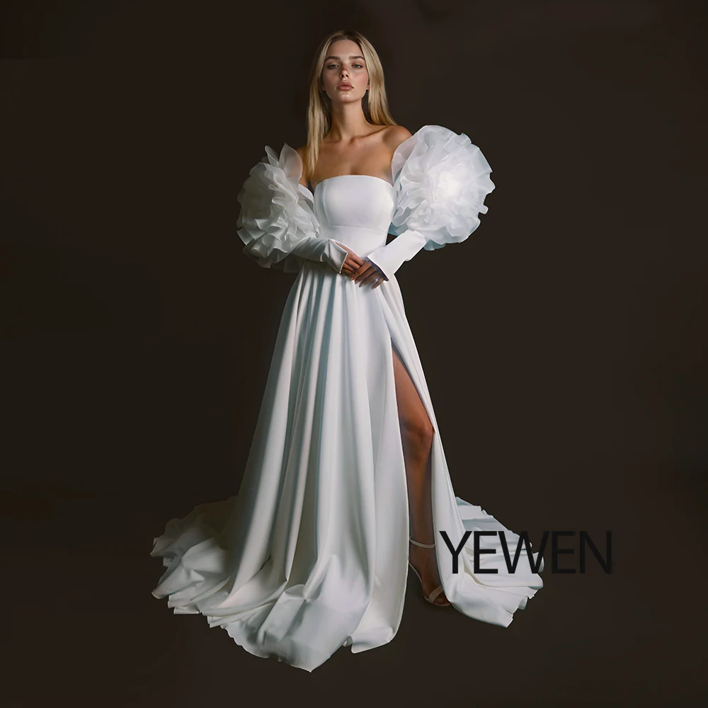 Fashion Wedding Dress Customized Strapless Ruffles Flower sleeevs Corset Bridal Gown Vestido De Novia
Fashion Wedding Dress Customized Strapless Ruffles Flower sleeevs Corset Bridal Gown Vestido De Novia