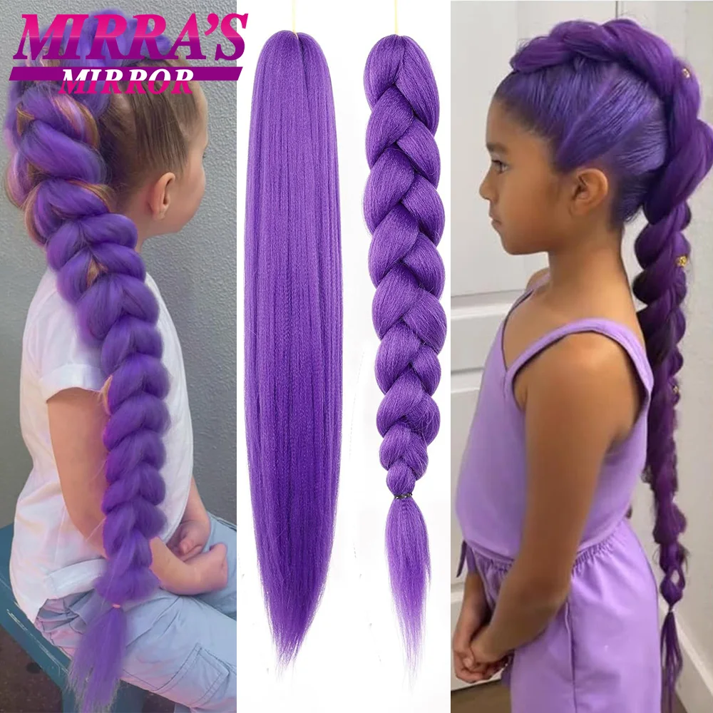 Purple Braiding Hair Extensions Pre Stretched Soft Yaki Synthetic Jumbo Braids DIY Ponytail Braid Pink Grey Orange Red Blue Hair
Purple Braiding Hair Extensions Pre Stretched Soft Yaki Synthetic Jumbo Braids DIY Ponytail Braid Pink Grey Orange Red Blue Hair