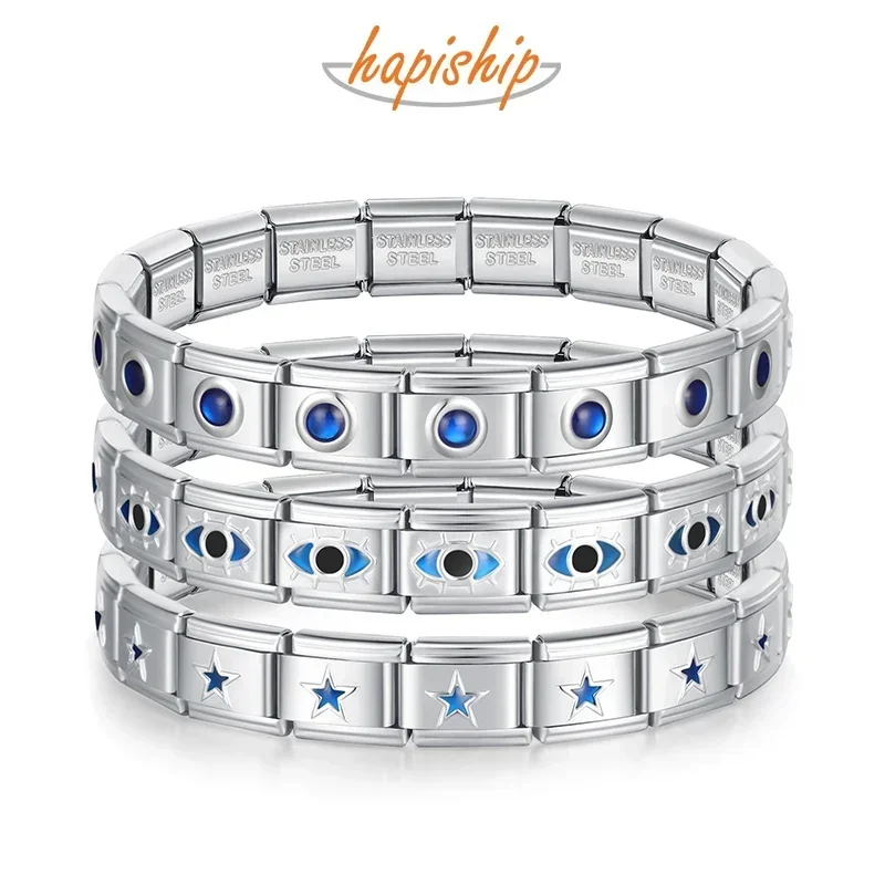 Wholesale Bracelet Jewelry Blue Heart Round STAR Itanlian Elastic Charm Bracelet Fashion Stainless Steel Bangle G125
Wholesale Bracelet Jewelry Blue Heart Round STAR Itanlian Elastic Charm Bracelet Fashion Stainless Steel Bangle G125