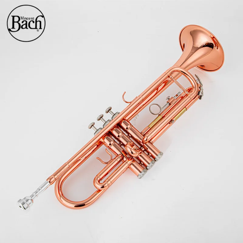 Высококачественный трумпет Vincent BACH LT180S-43, строй Bb, с покрытием из розового золота, профессиональный латунный инструмент с чехлом и мундштуком.
Высококачественный трумпет Vincent BACH LT180S-43, строй Bb, с покрытием из розового золота, профессиональный латунный инструмент с чехлом и мундштуком.