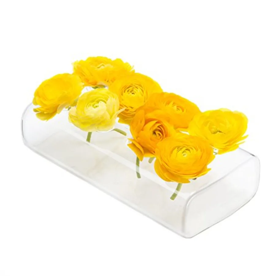 'Hudson 2 Flute' Flower Vase — Beautiful Medium 8-Hole Multi-Chambered Clear Glass Bud Vase — Perfect Flower Vases for Centerpi
'Hudson 2 Flute' Flower Vase — Beautiful Medium 8-Hole Multi-Chambered Clear Glass Bud Vase — Perfect Flower Vases for Centerpi