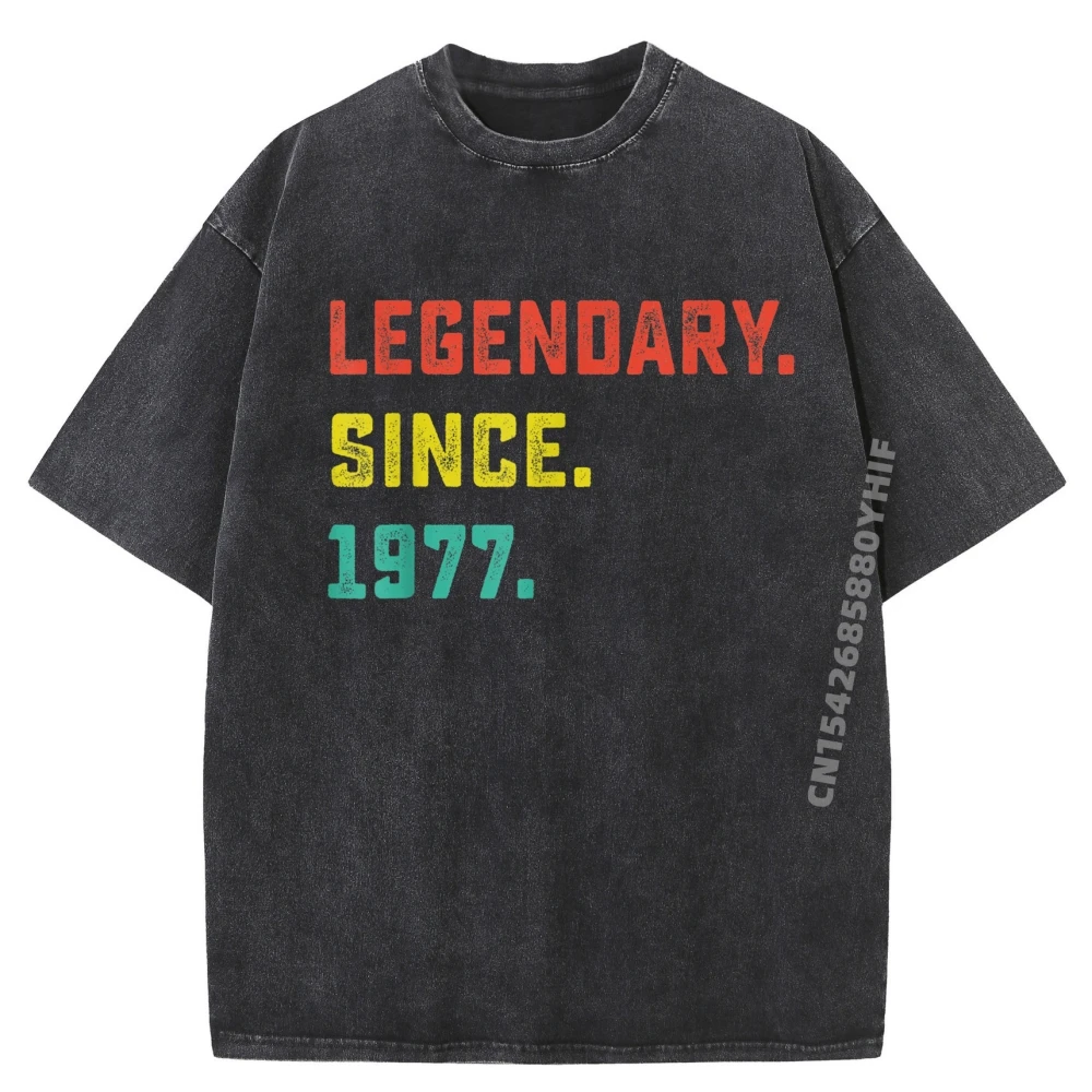 Vintage Legendary Since 1977 48 Year Old Funny Shirts Mens High Quality Printed Tee Shirt Men Washed Shirt EU SIZE
Vintage Legendary Since 1977 48 Year Old Funny Shirts Mens High Quality Printed Tee Shirt Men Washed Shirt EU SIZE