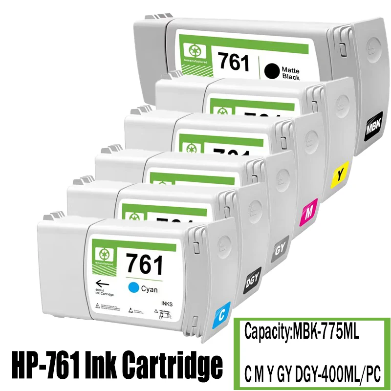 For HP 761Compatible Ink Cartridge For HP DesignJet T7100 T7200 Printer
For HP 761Compatible Ink Cartridge For HP DesignJet T7100 T7200 Printer