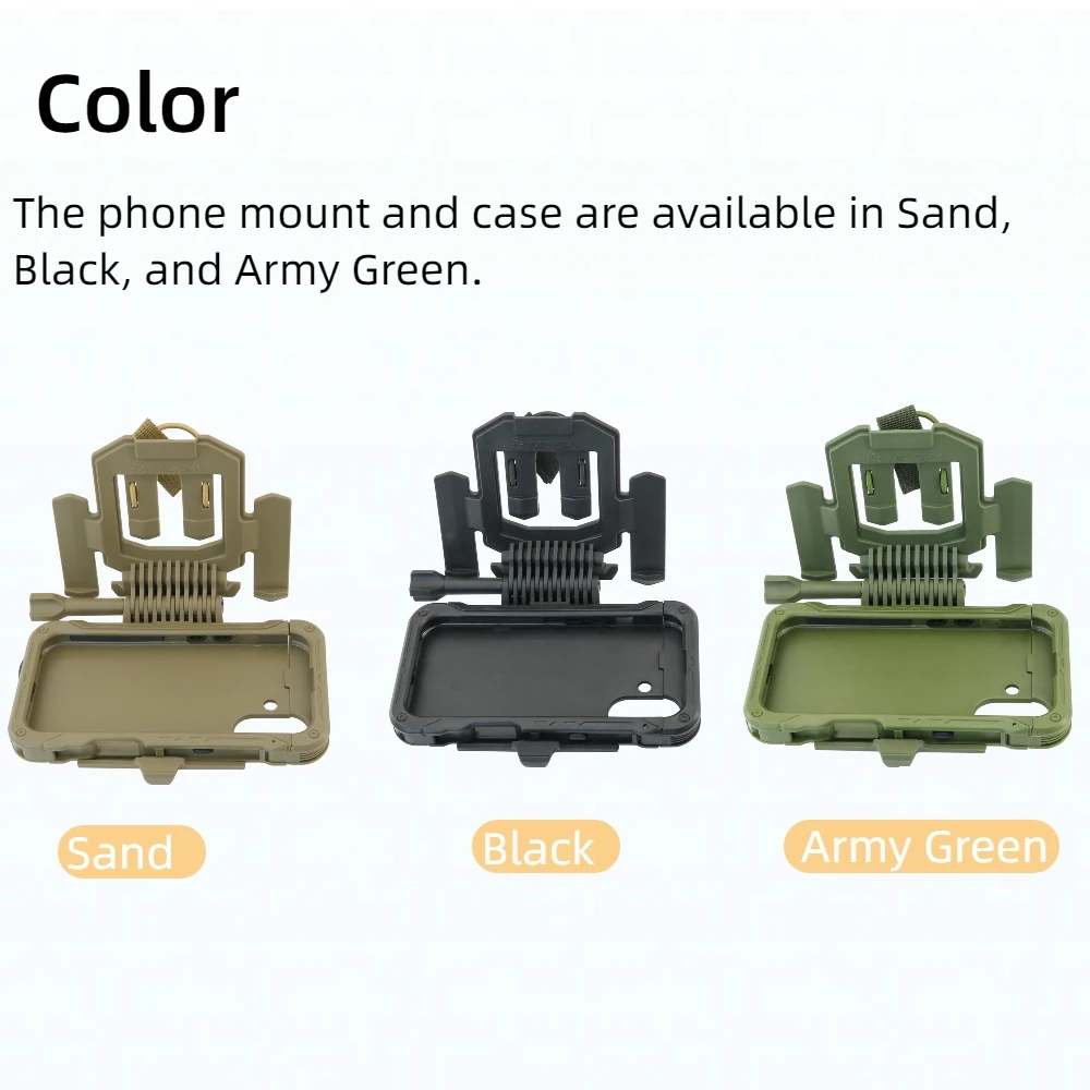 Shock-Resistant Tactical Phone Mount Case Compatible with iPhone 16 Plus, Ideal for Hunting and Shooting Sports
Shock-Resistant Tactical Phone Mount Case Compatible with iPhone 16 Plus, Ideal for Hunting and Shooting Sports