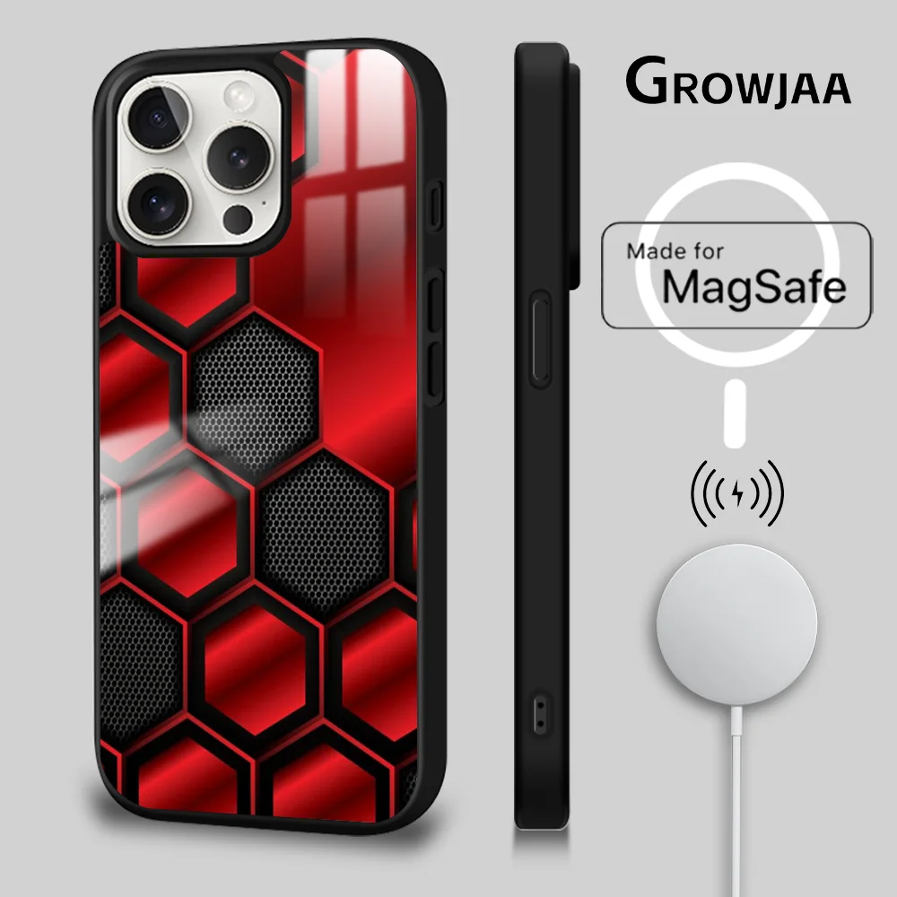 Hexagonal Phone Case For iPhone 15 14 13 12 11 Pro Max Plus Mini Mirror Magnetic Cover Black Cool Anti Drop Funda Magsafe Case
Hexagonal Phone Case For iPhone 15 14 13 12 11 Pro Max Plus Mini Mirror Magnetic Cover Black Cool Anti Drop Funda Magsafe Case