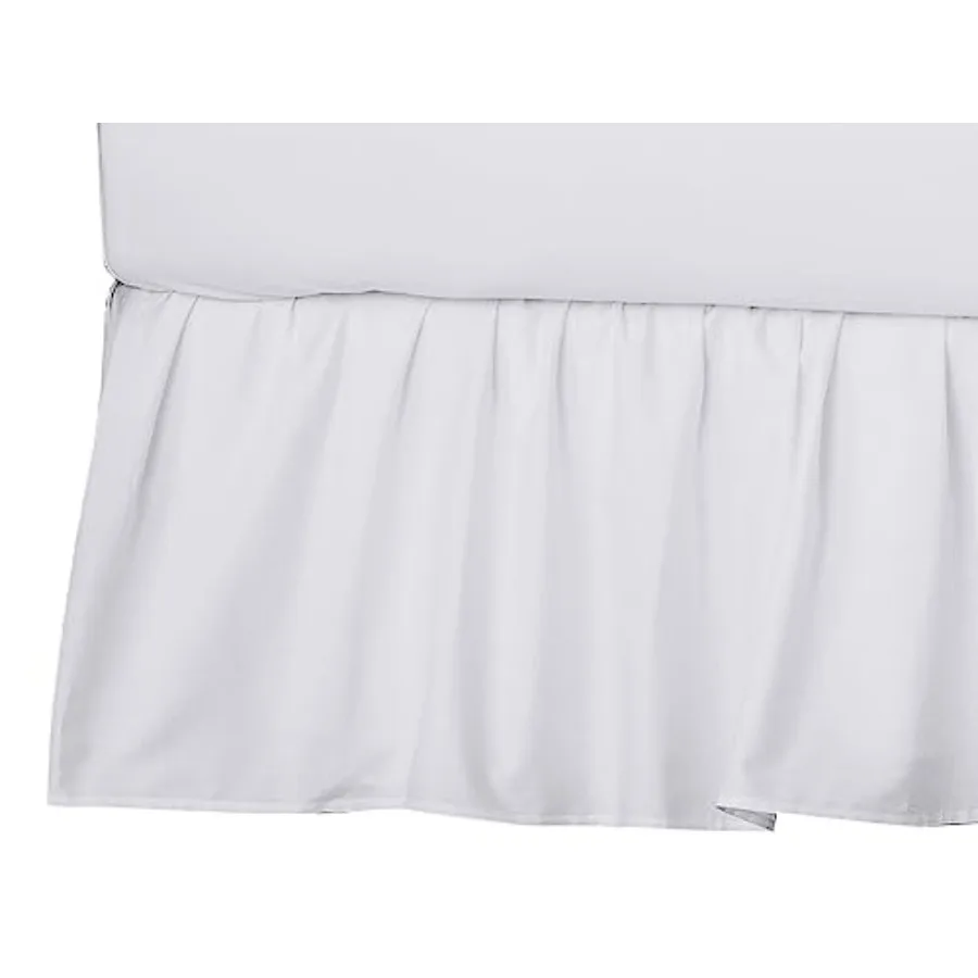 TL Care 100% Natural Cotton Percale Crib Bed Skirt, White, Soft Breathable, for Boys and Girls
TL Care 100% Natural Cotton Percale Crib Bed Skirt, White, Soft Breathable, for Boys and Girls
