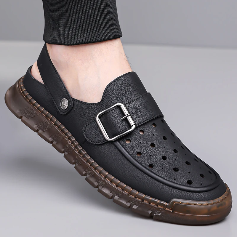 Men's Breathable Slip-on Hollow-out Loafers, Summer Soft Sole Comfort Shoes, Anti-slip for Driving & Outdoor Wear-XH608
Men's Breathable Slip-on Hollow-out Loafers, Summer Soft Sole Comfort Shoes, Anti-slip for Driving & Outdoor Wear-XH608