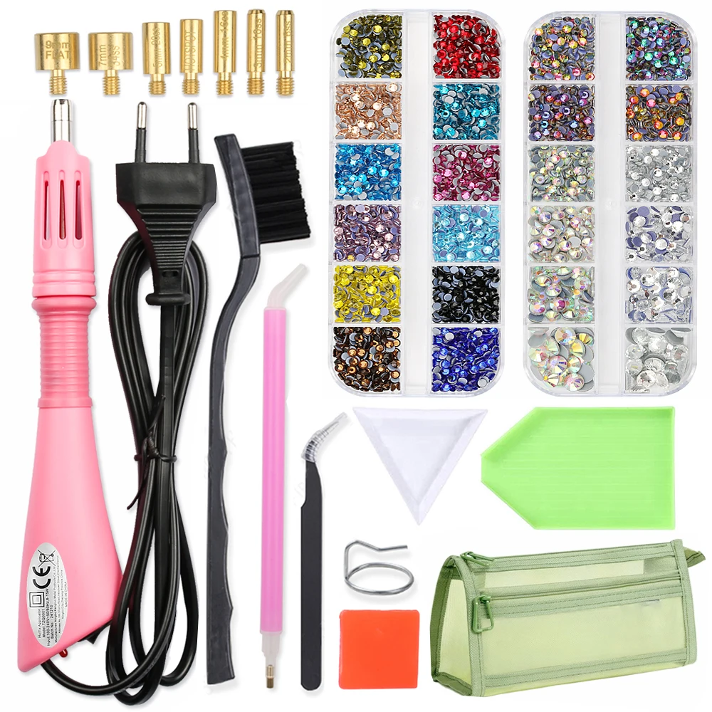 720-4000pcs/Box Crystal Glass HotFix Rhinestones with Hotfix Applicator Kit for Diy Iron-On Decoration Clothing Shoes Bags
720-4000pcs/Box Crystal Glass HotFix Rhinestones with Hotfix Applicator Kit for Diy Iron-On Decoration Clothing Shoes Bags